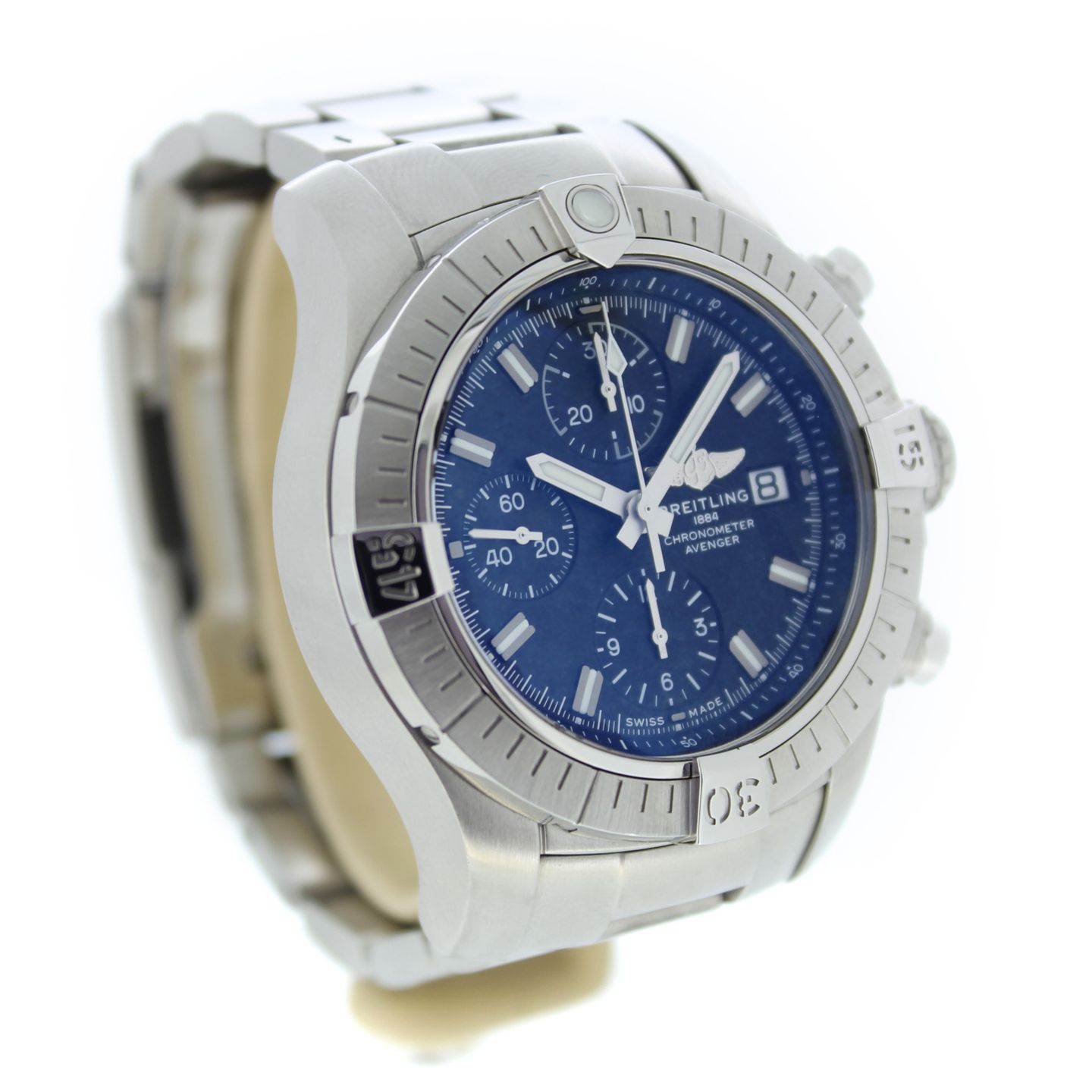 Breitling Avenger A13385101B1A1 (2022) - Zwart wijzerplaat 43mm Staal (7/7)