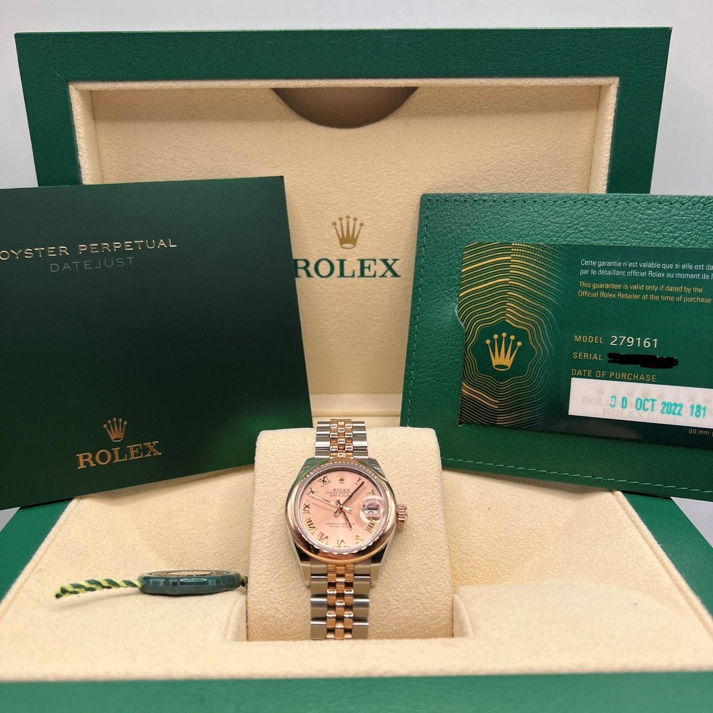 Rolex Lady-Datejust 279161 (2022) - Pink dial 28 mm Steel case (2/6)