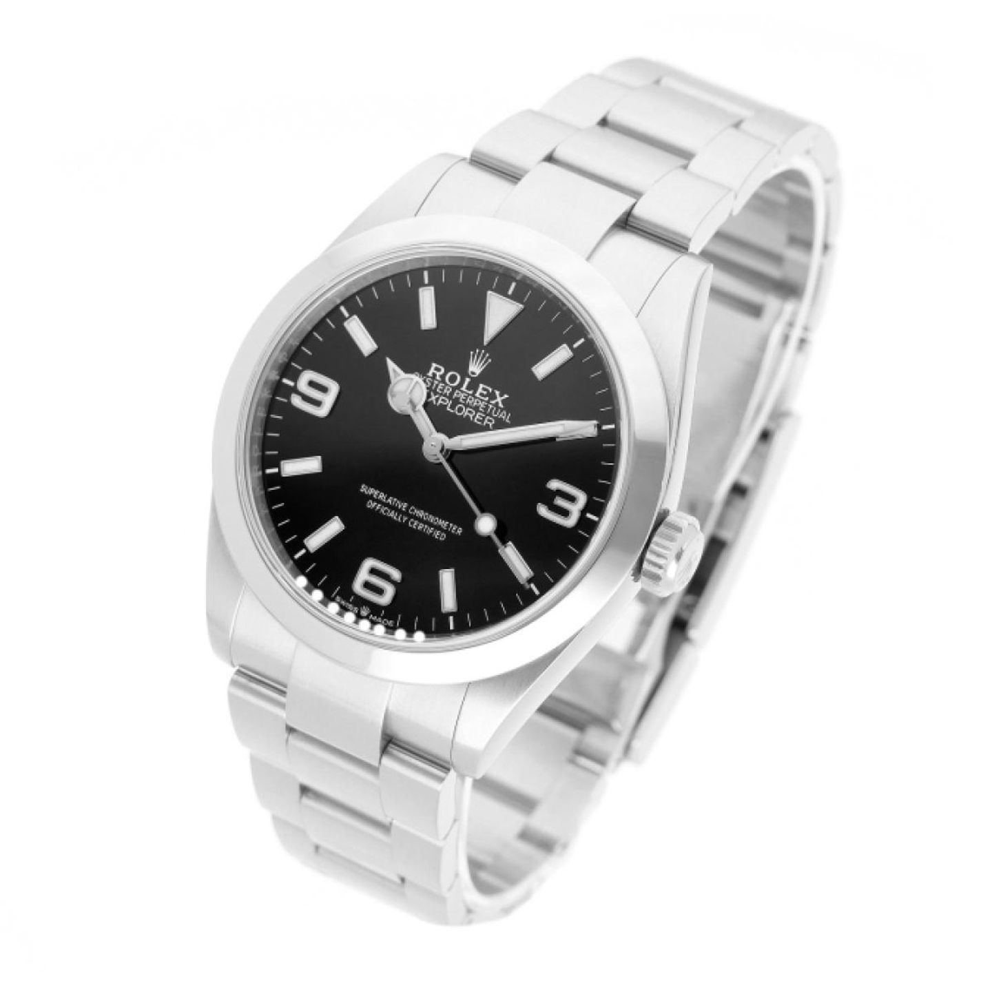 Rolex Explorer 224270 (2025) - Zwart wijzerplaat 40mm Staal (2/5)