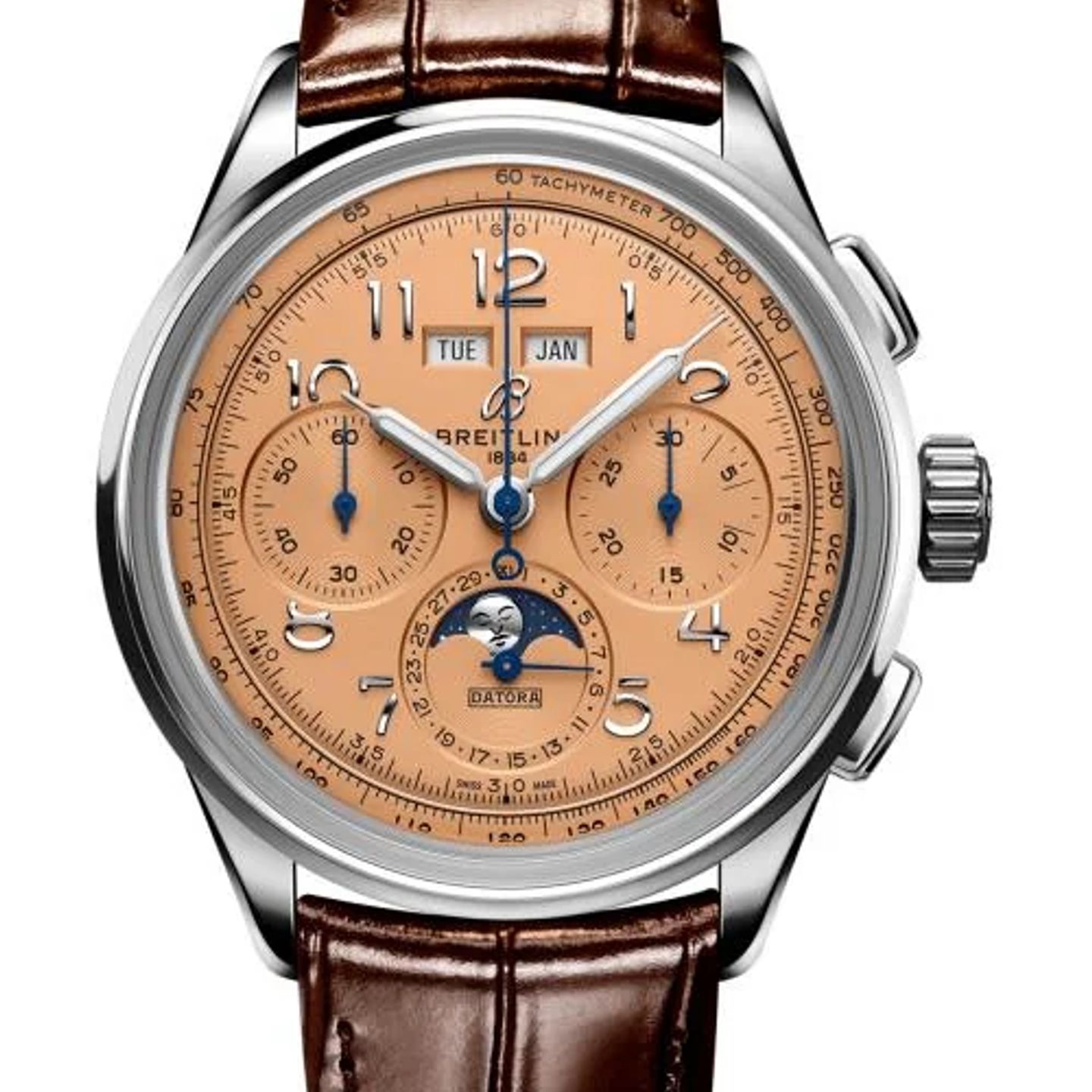 Breitling Premier B25 AB2510201K1P1 (2026) - Rood wijzerplaat 42mm Staal (1/1)