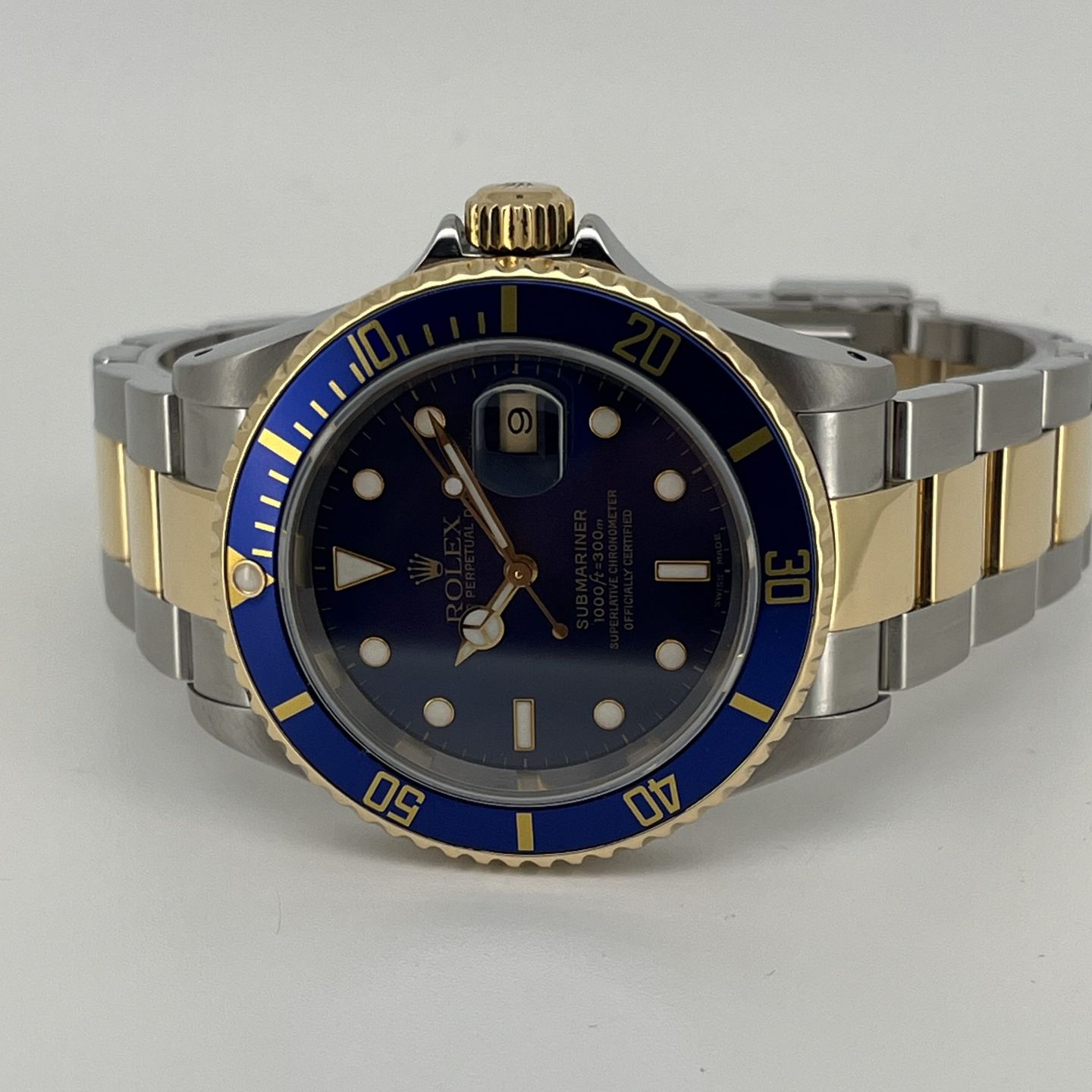 Rolex Submariner Date 16613 (2002) - 40 mm Gold/Steel case (3/8)