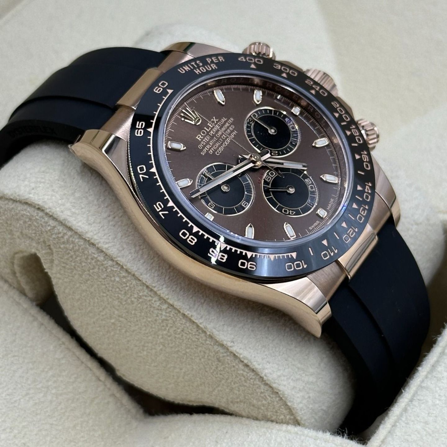 Rolex Daytona 116515LN (2022) - Black dial 40 mm Rose Gold case (6/8)