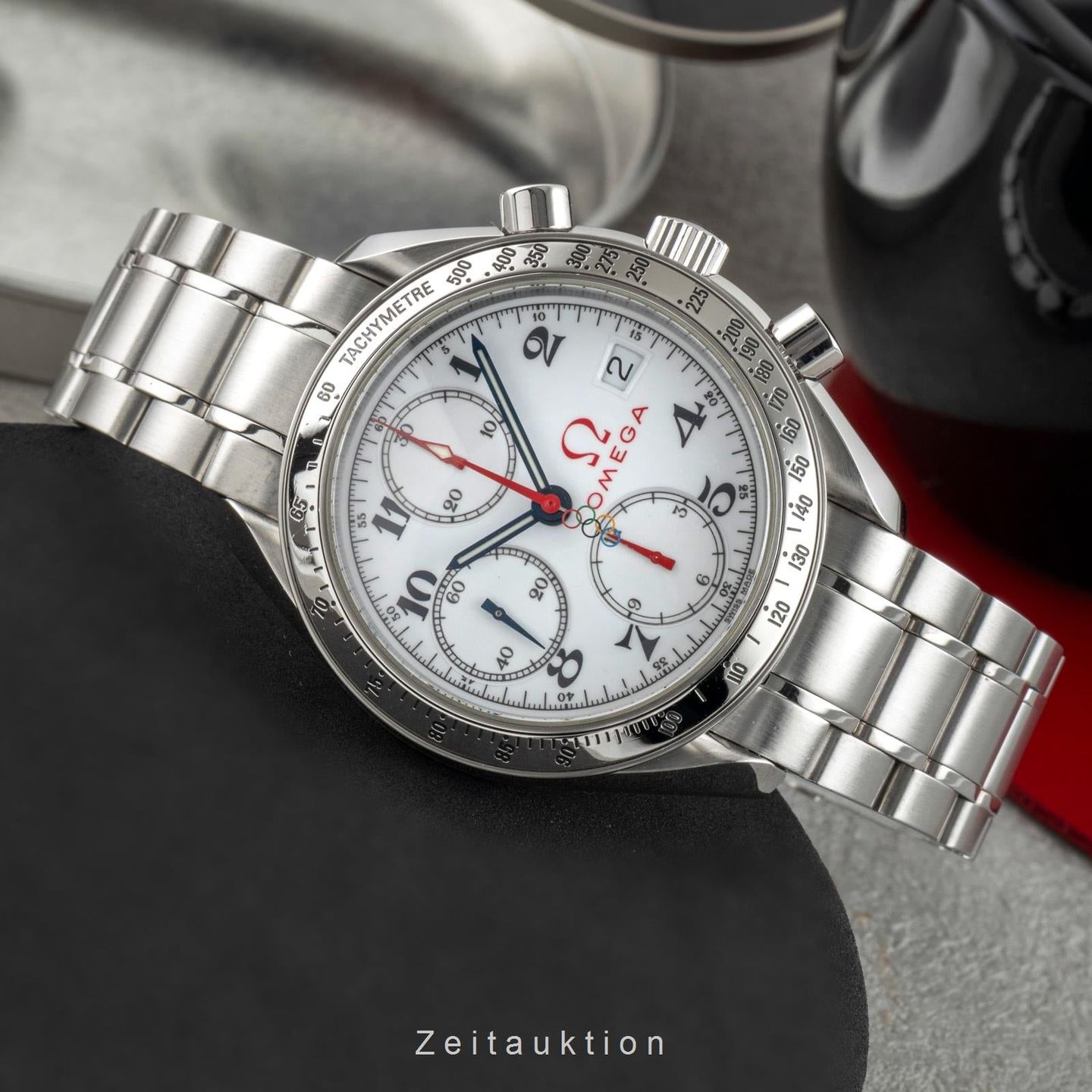 Omega Speedmaster Date 3516.20.00 (1999) - Zwart wijzerplaat 39mm Staal (2/8)