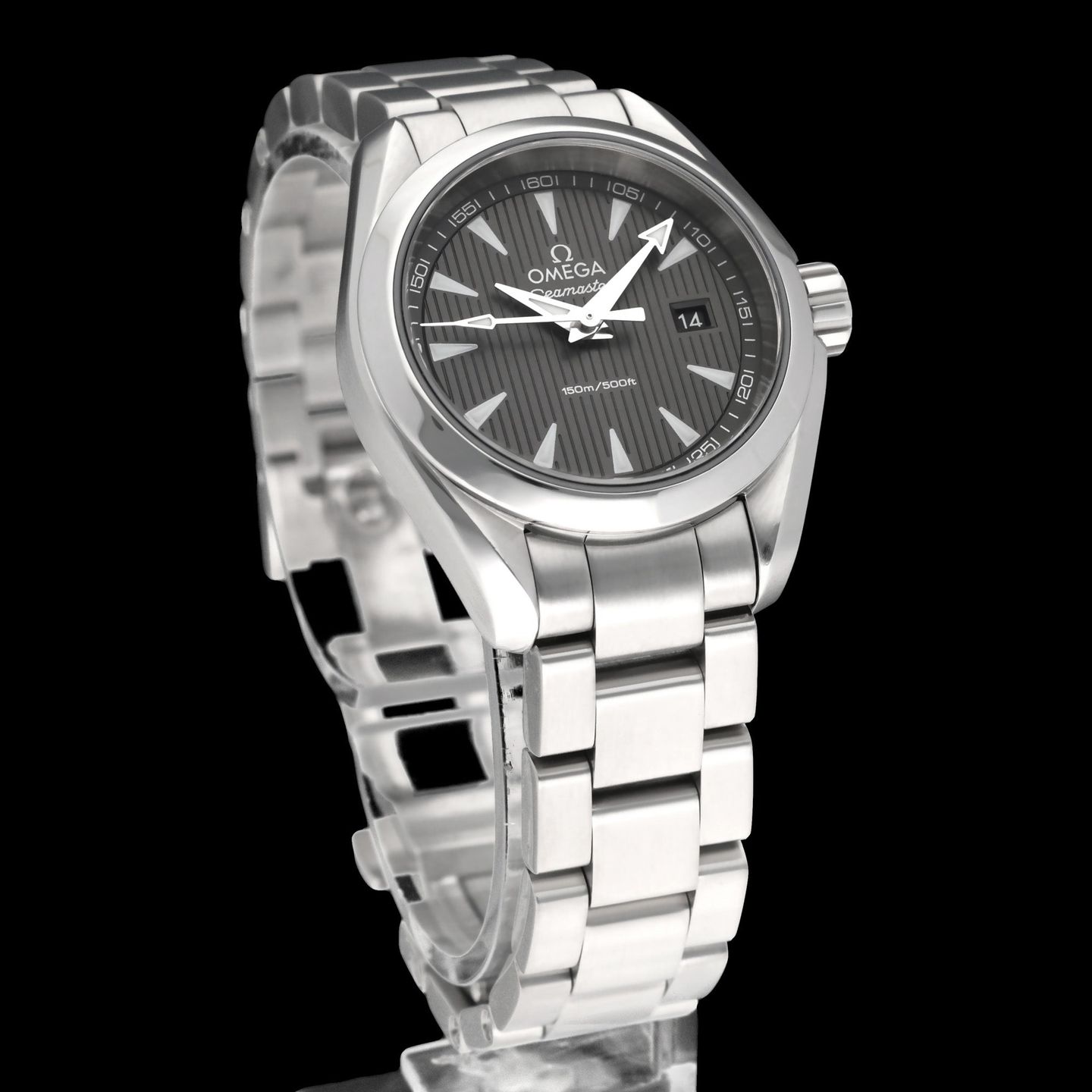 Omega Seamaster Aqua Terra 231.10.30.60.06.001 (2015) - Grey dial 30 mm Steel case (3/8)