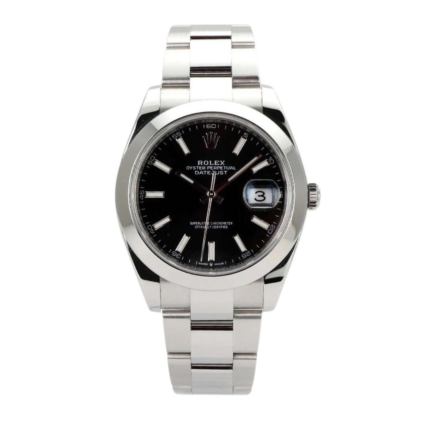 Rolex Datejust 41 126300 (2021) - Black dial 41 mm Steel case (2/8)