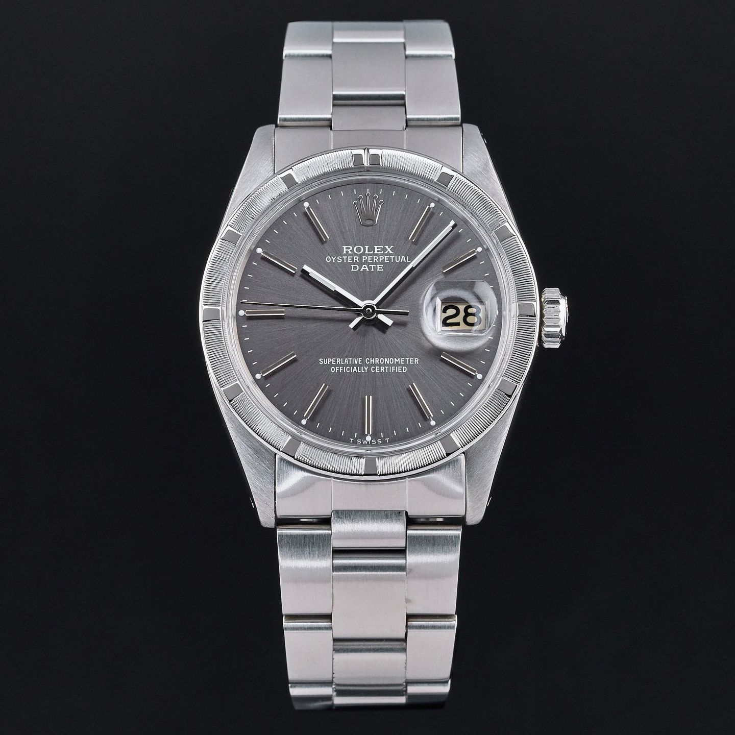 Rolex Oyster Perpetual Date 1501 (1966) - Grey dial 34 mm Steel case (3/7)