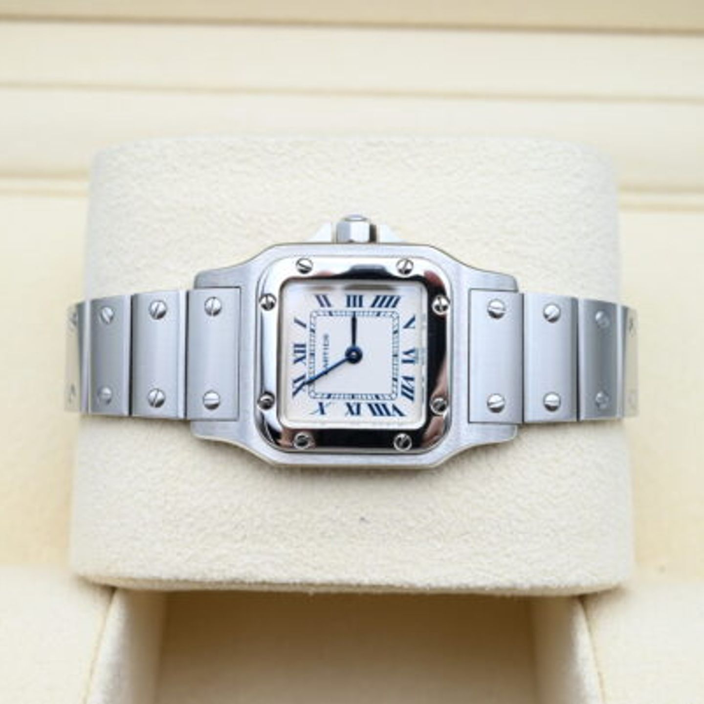 Cartier Santos Galbée 1565 (Unknown (random serial)) - White dial 24 mm Steel case (5/7)