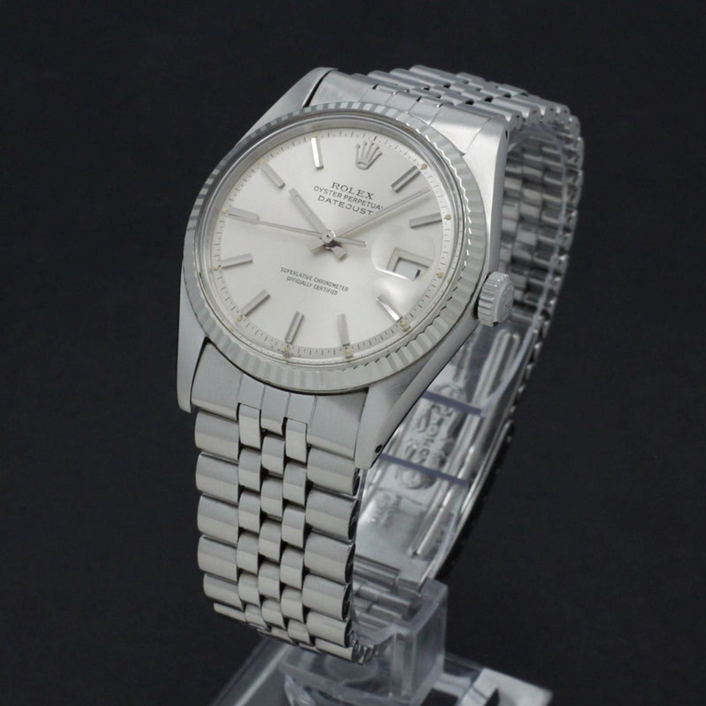 Rolex Datejust 1601 (1973) - Zilver wijzerplaat 36mm Staal (2/7)