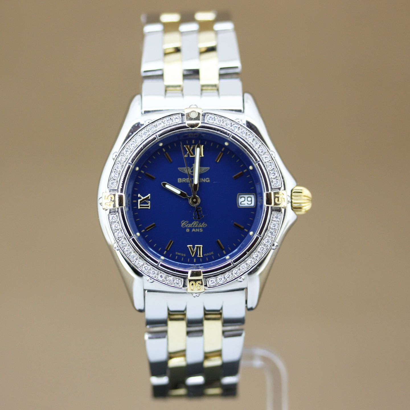 Breitling Callisto B64046 (1996) - Wit wijzerplaat 34mm Staal (1/8)