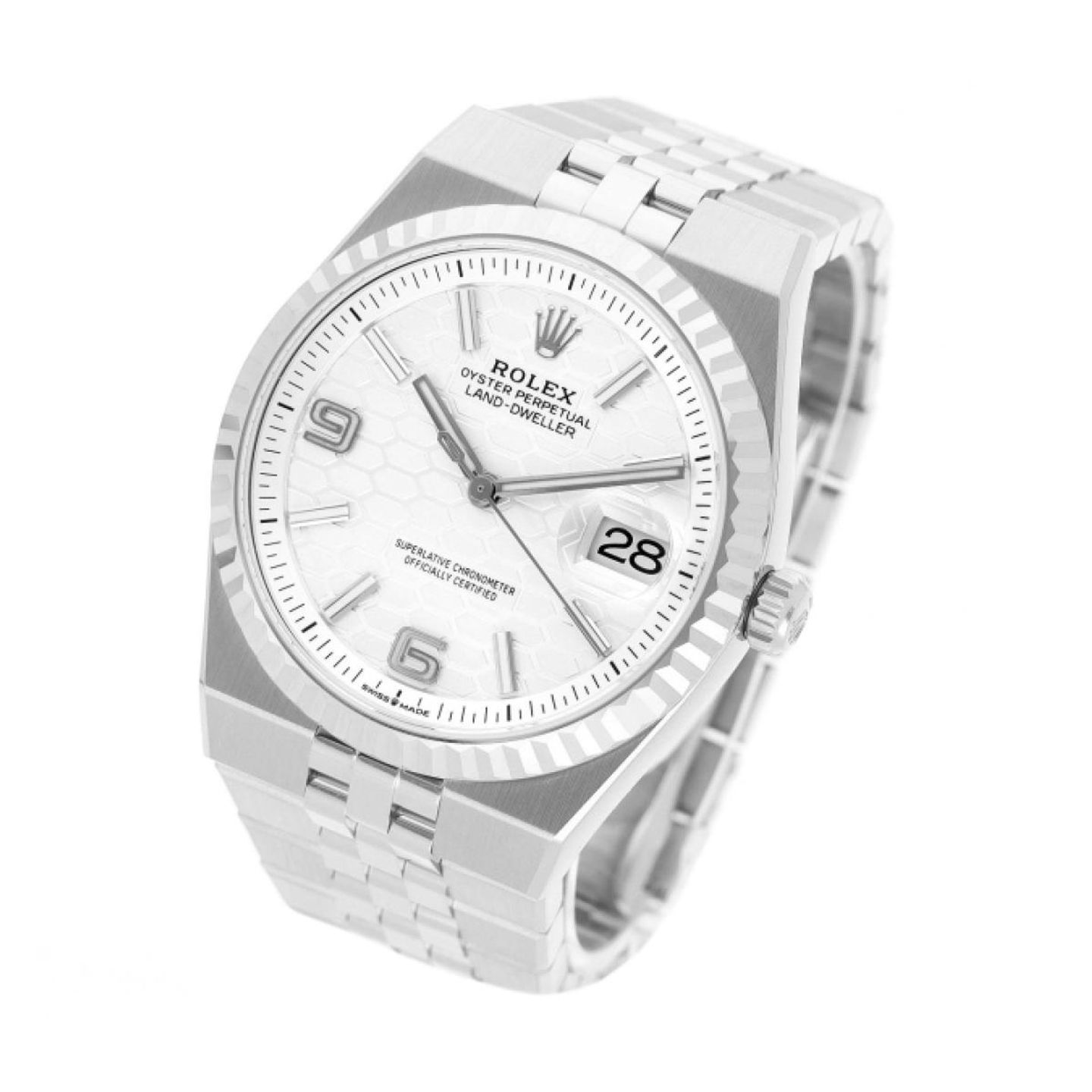 Rolex Land-Dweller 36 127234 (2026) - White dial 36 mm Steel case (2/5)