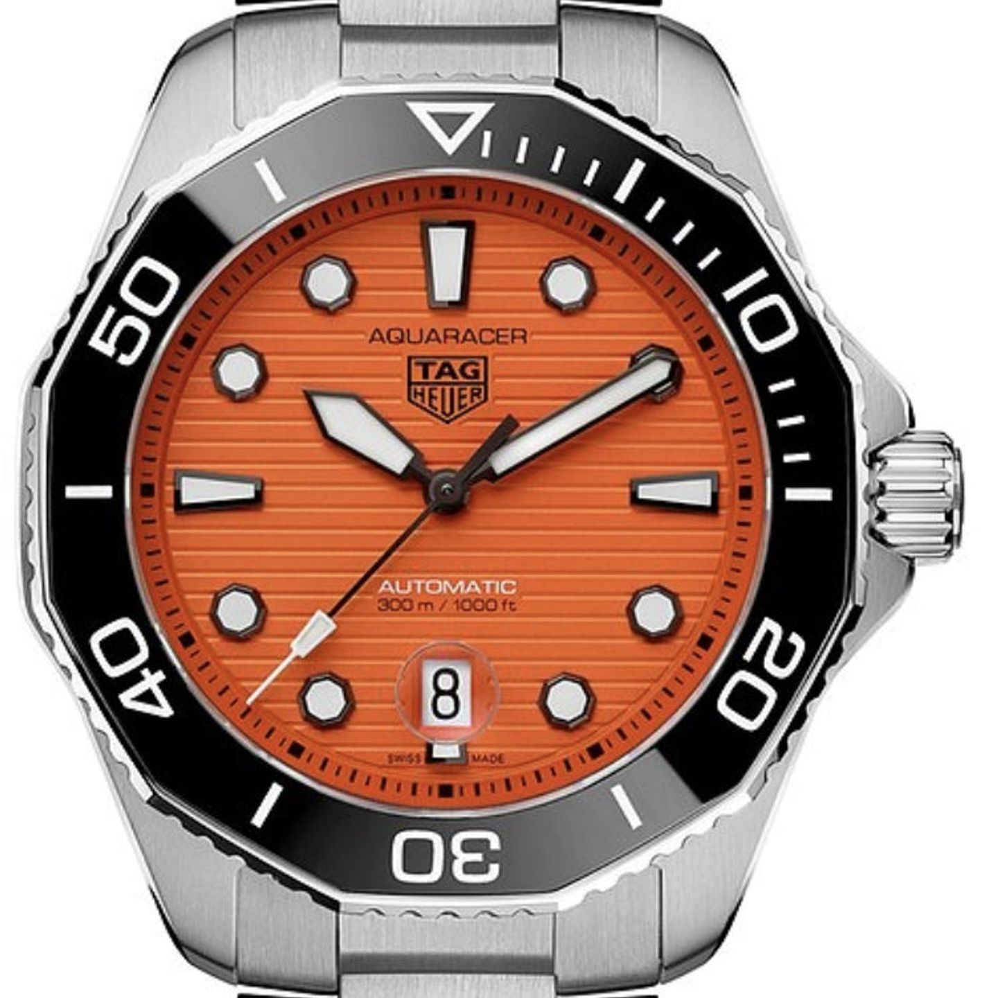 TAG Heuer Aquaracer 300M WBP201F.BA0632 (2024) - Orange dial 43 mm Steel case (1/1)