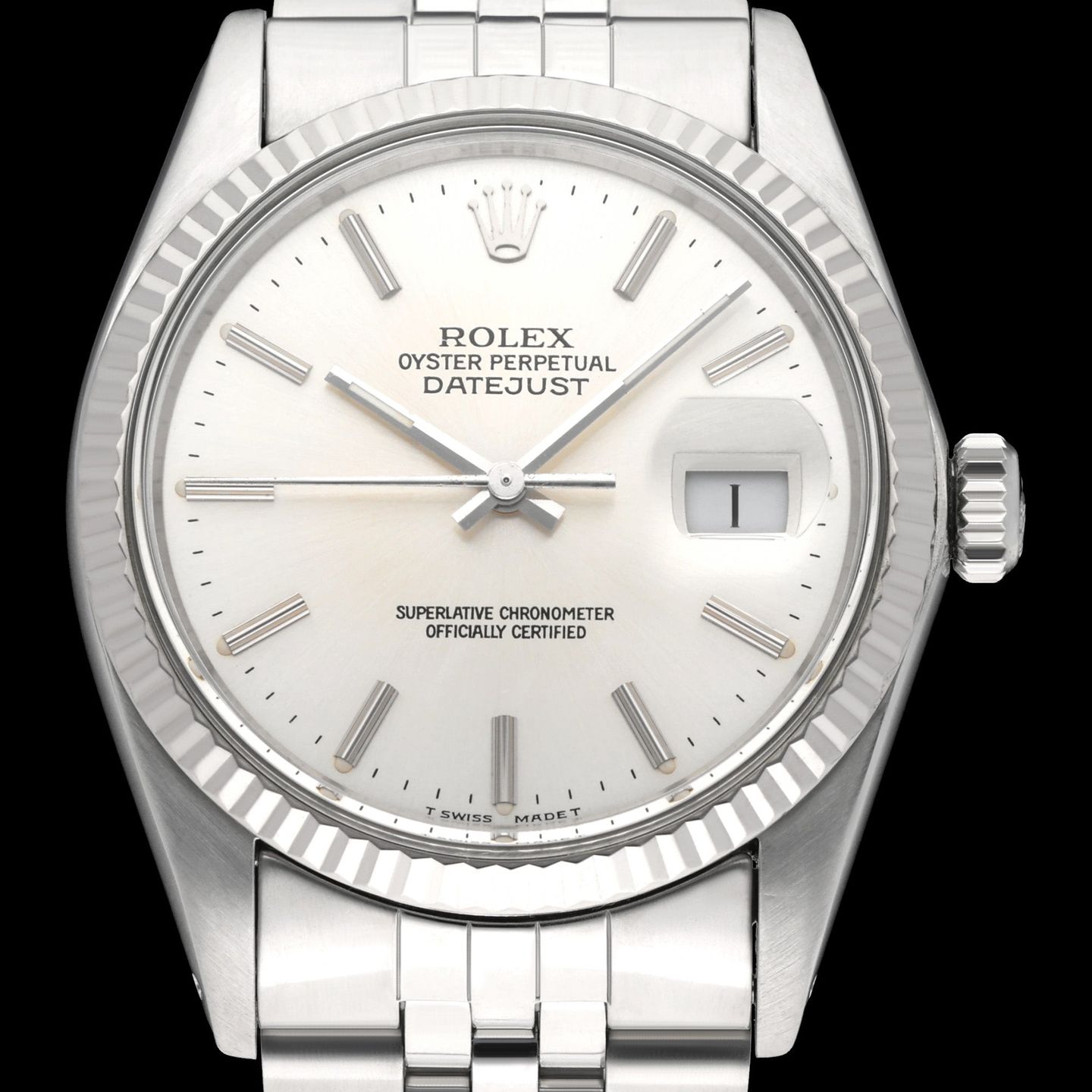 Rolex Datejust 36 16014 (1987) - Silver dial 36 mm Steel case (1/8)