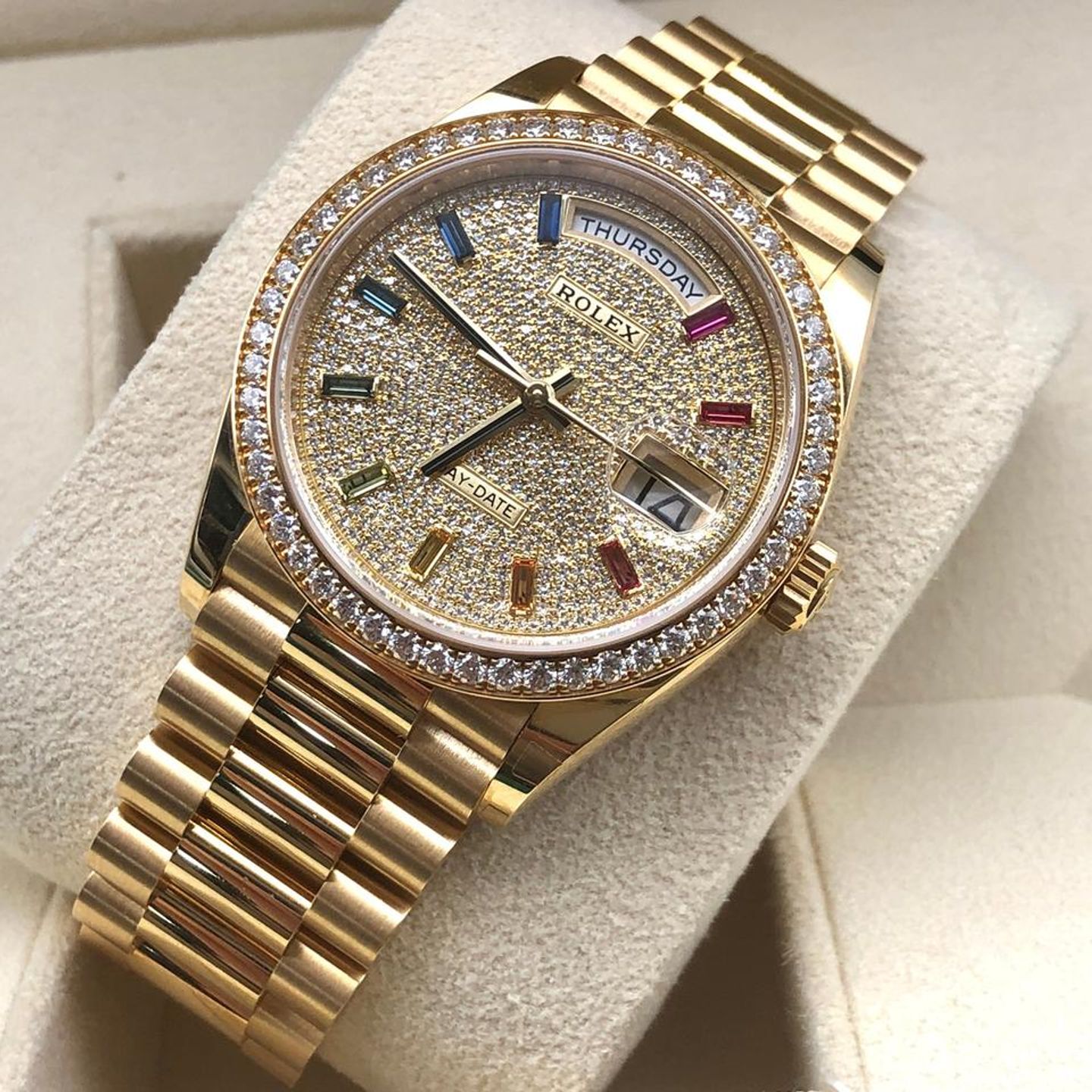 Rolex Day-Date 128348RBR (2026) - Onbekend wijzerplaat 36mm Geelgoud (4/8)