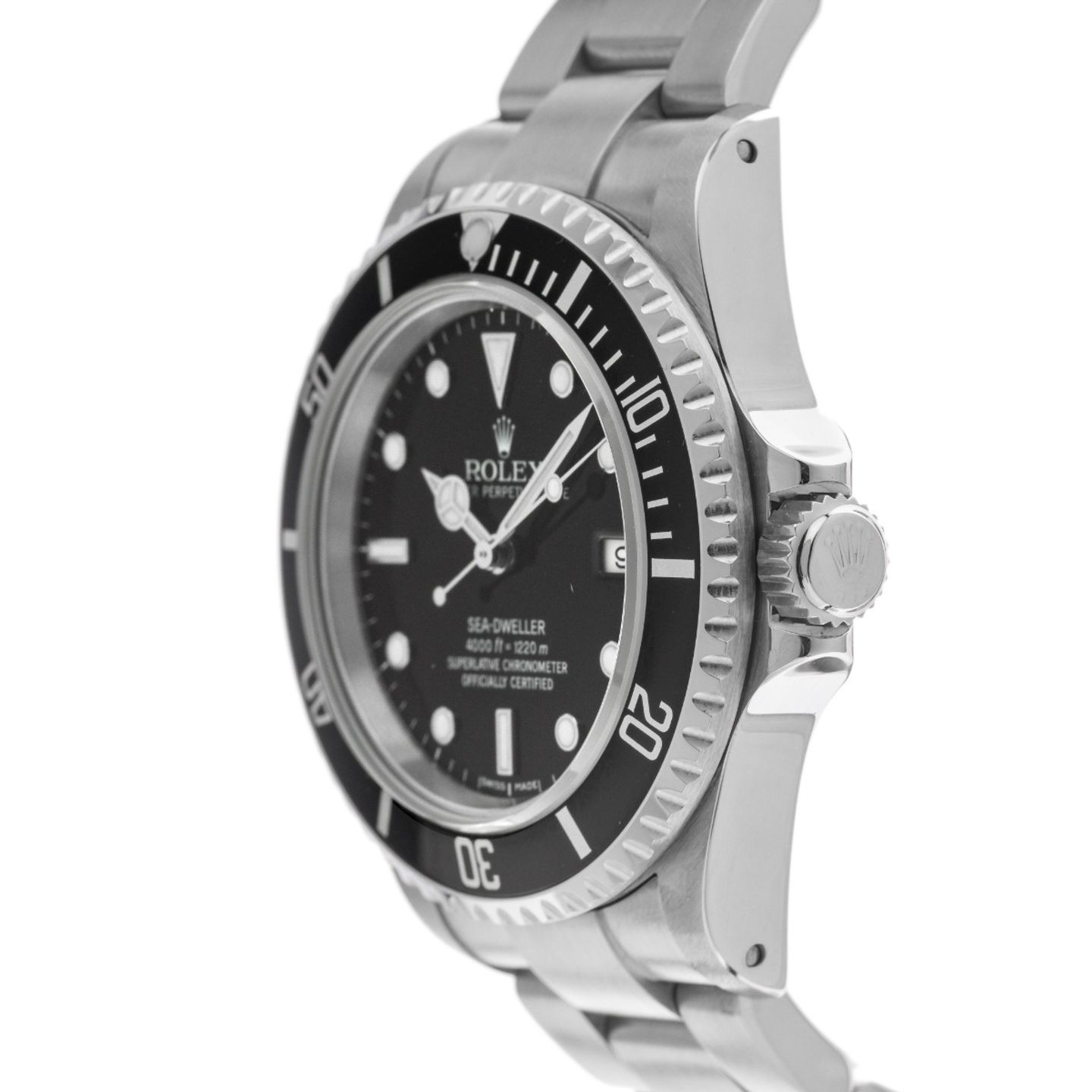 Rolex Sea-Dweller 4000 16600 (2001) - Zwart wijzerplaat 40mm Staal (4/8)