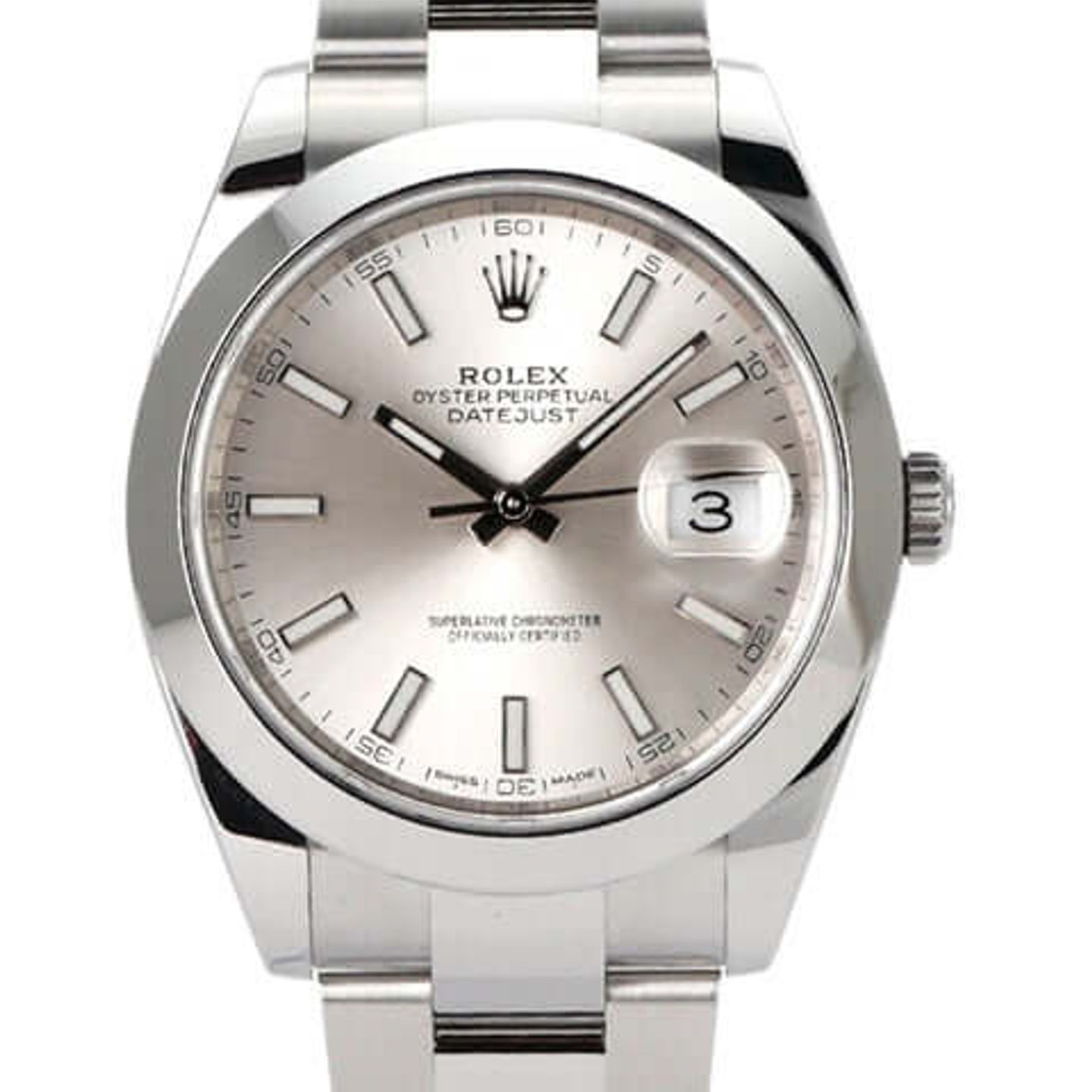 Rolex Datejust 41 126300 (2019) - Silver dial 41 mm Steel case (1/8)