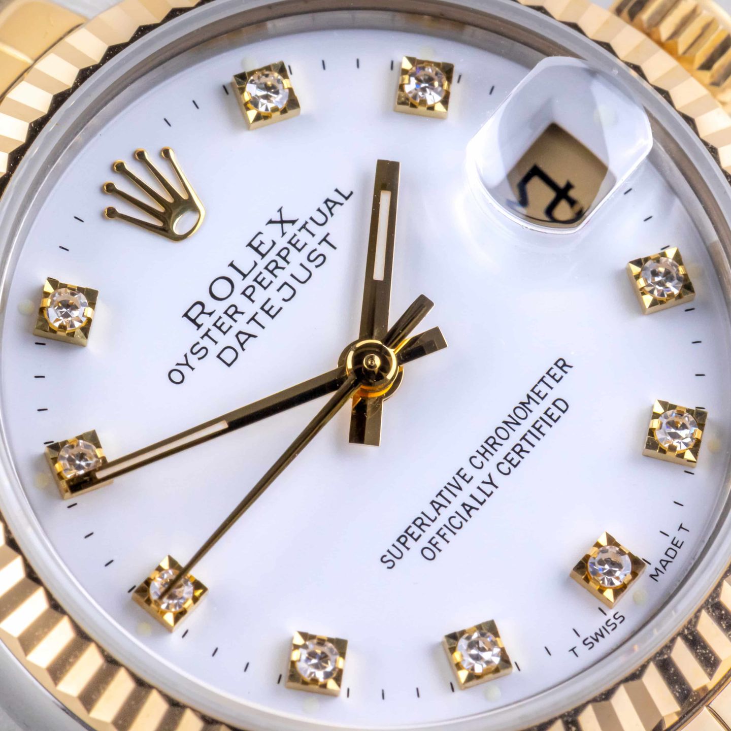 Rolex Datejust 31 68273 (1986) - White dial 31 mm Gold/Steel case (2/8)