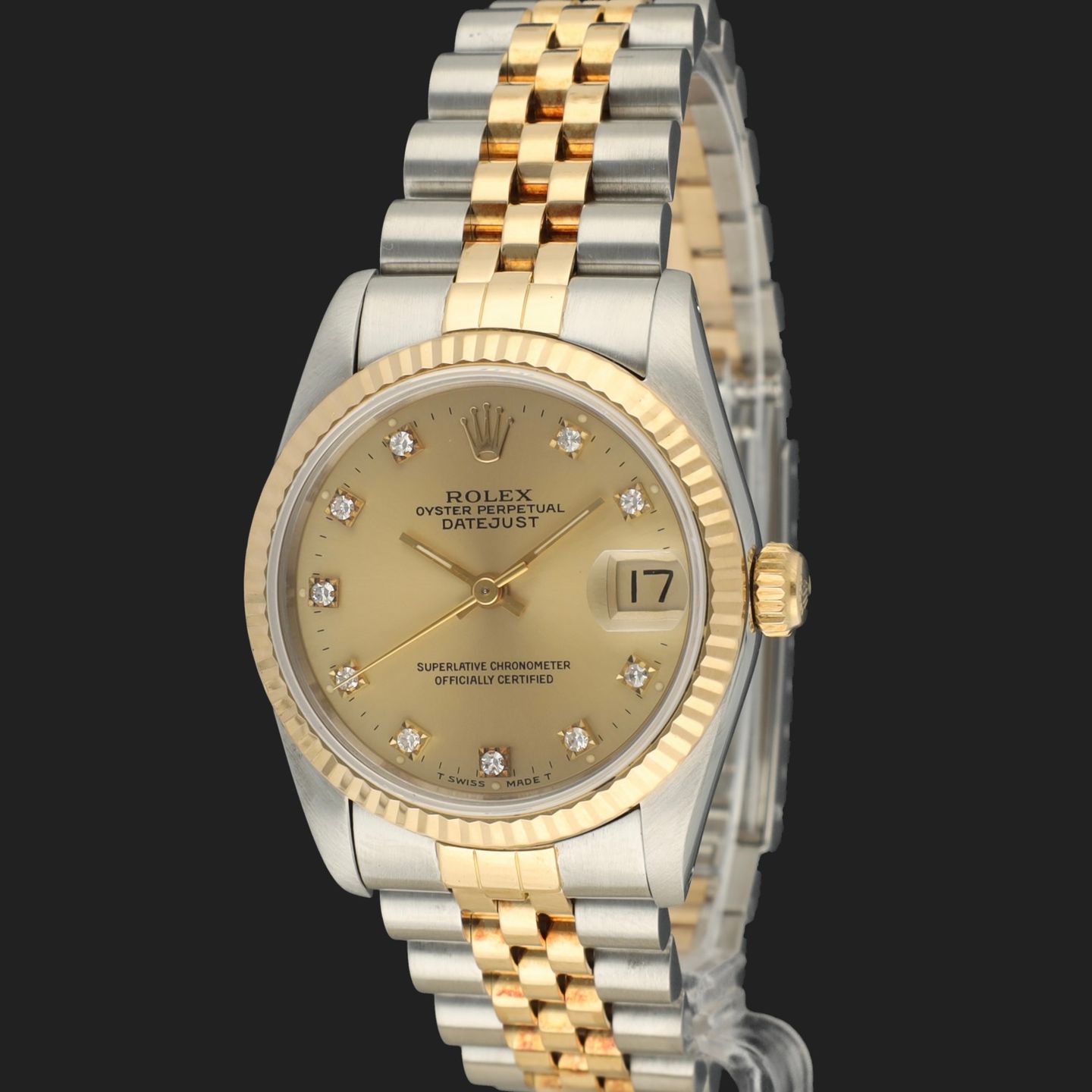 Rolex Datejust 31 68273 (1987) - Champagne dial 31 mm Gold/Steel case (1/8)