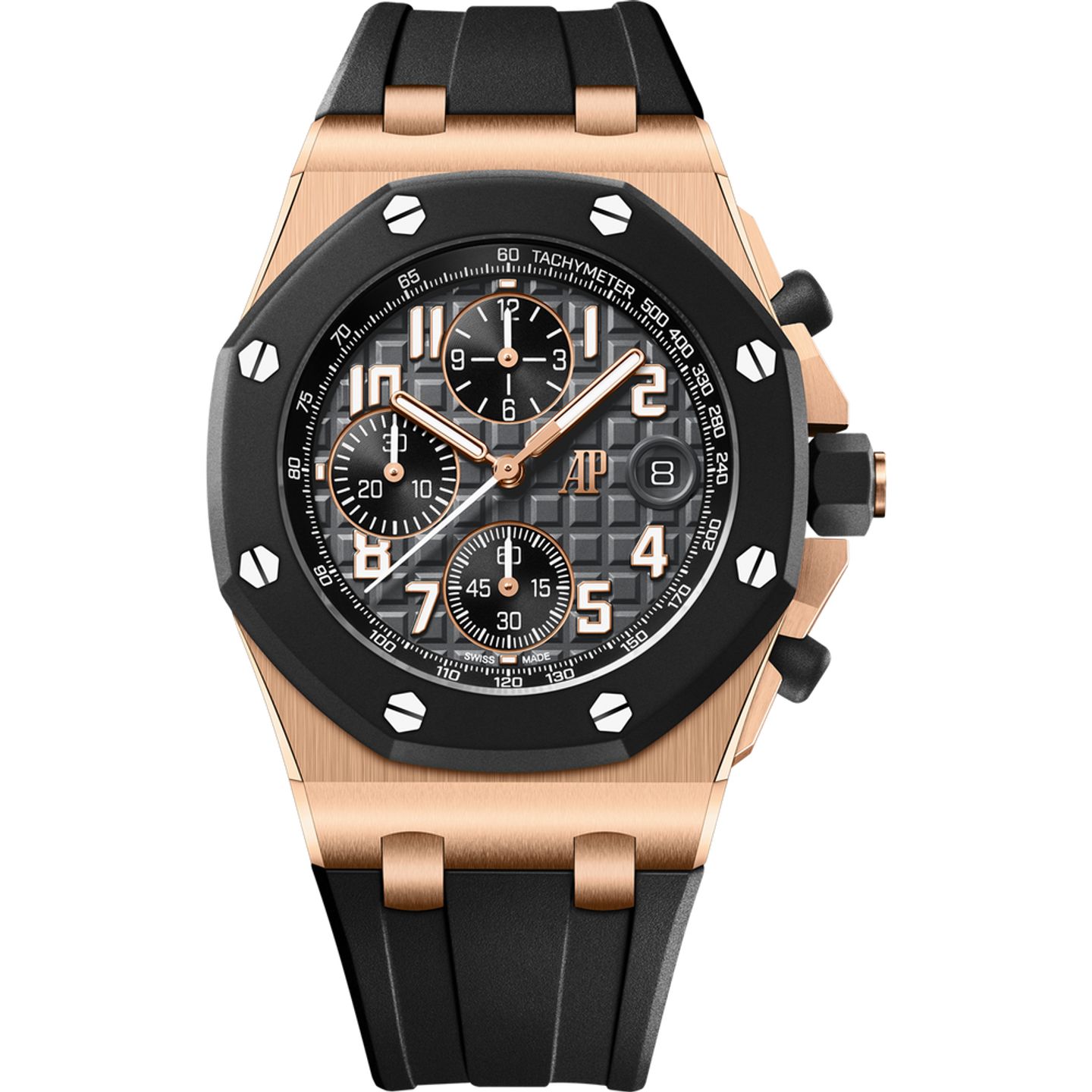 Audemars Piguet Royal Oak Offshore 26238OK.OO.A002CA.01 (2025) - Zwart wijzerplaat 42mm Roségoud (1/1)