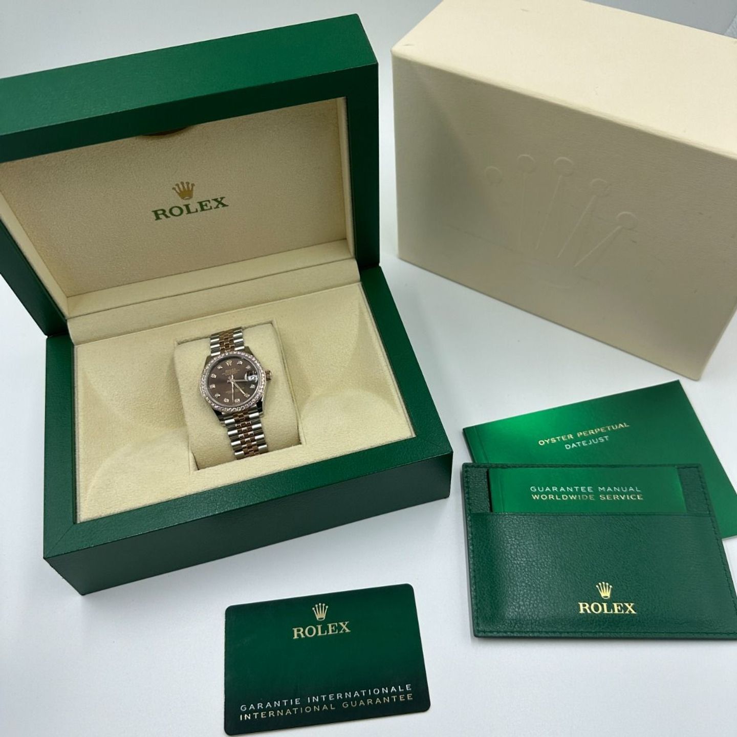 Rolex Datejust 31 278381RBR (2024) - Bruin wijzerplaat 31mm Staal (2/8)