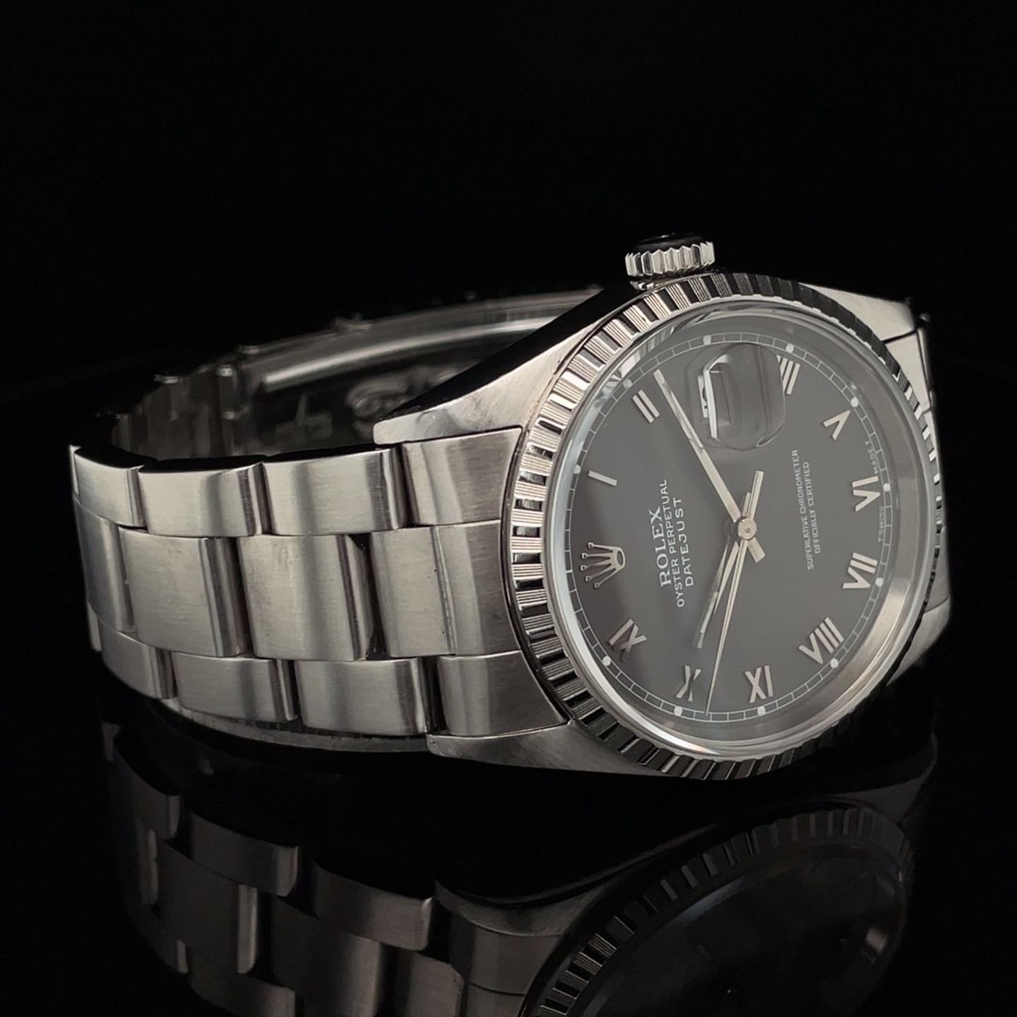 Rolex Datejust 36 16220 (2000) - Grey dial 36 mm Steel case (7/8)