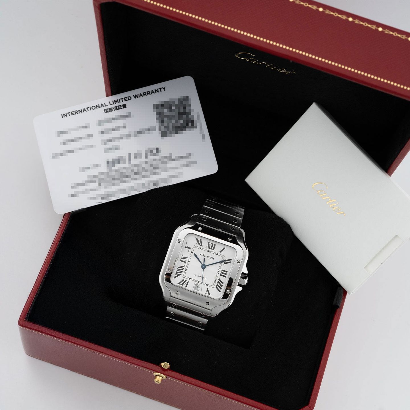 Cartier Santos WSSA0018 (2024) - Zilver wijzerplaat 40mm Staal (5/5)