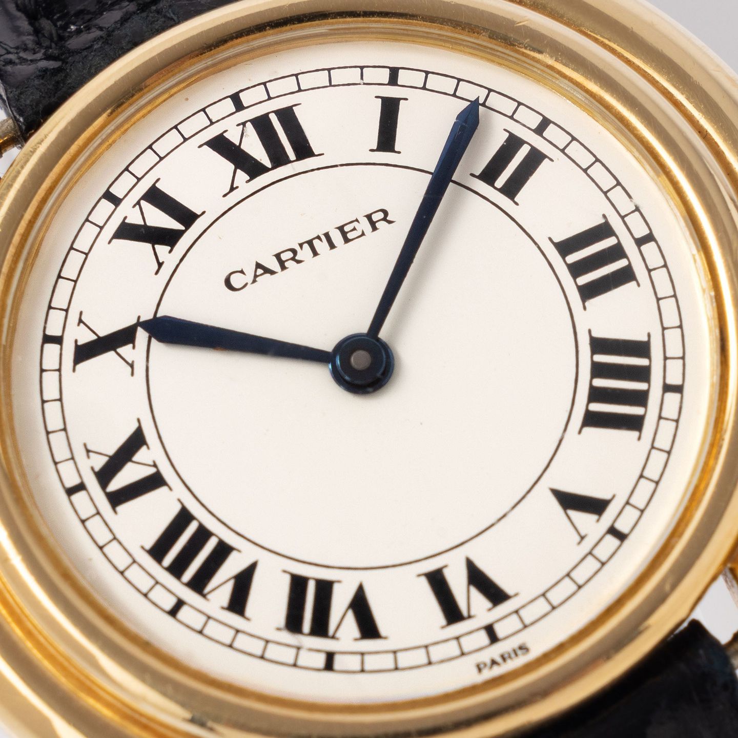 Cartier Vendome 17003 (Unknown (random serial)) - White dial 33 mm Yellow Gold case (3/8)