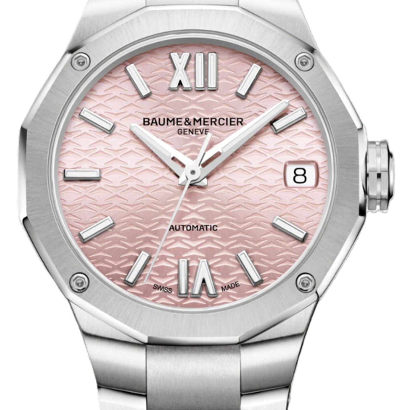 Baume & Mercier Riviera M0A10675 (2025) - Roze wijzerplaat 33mm Staal (1/1)