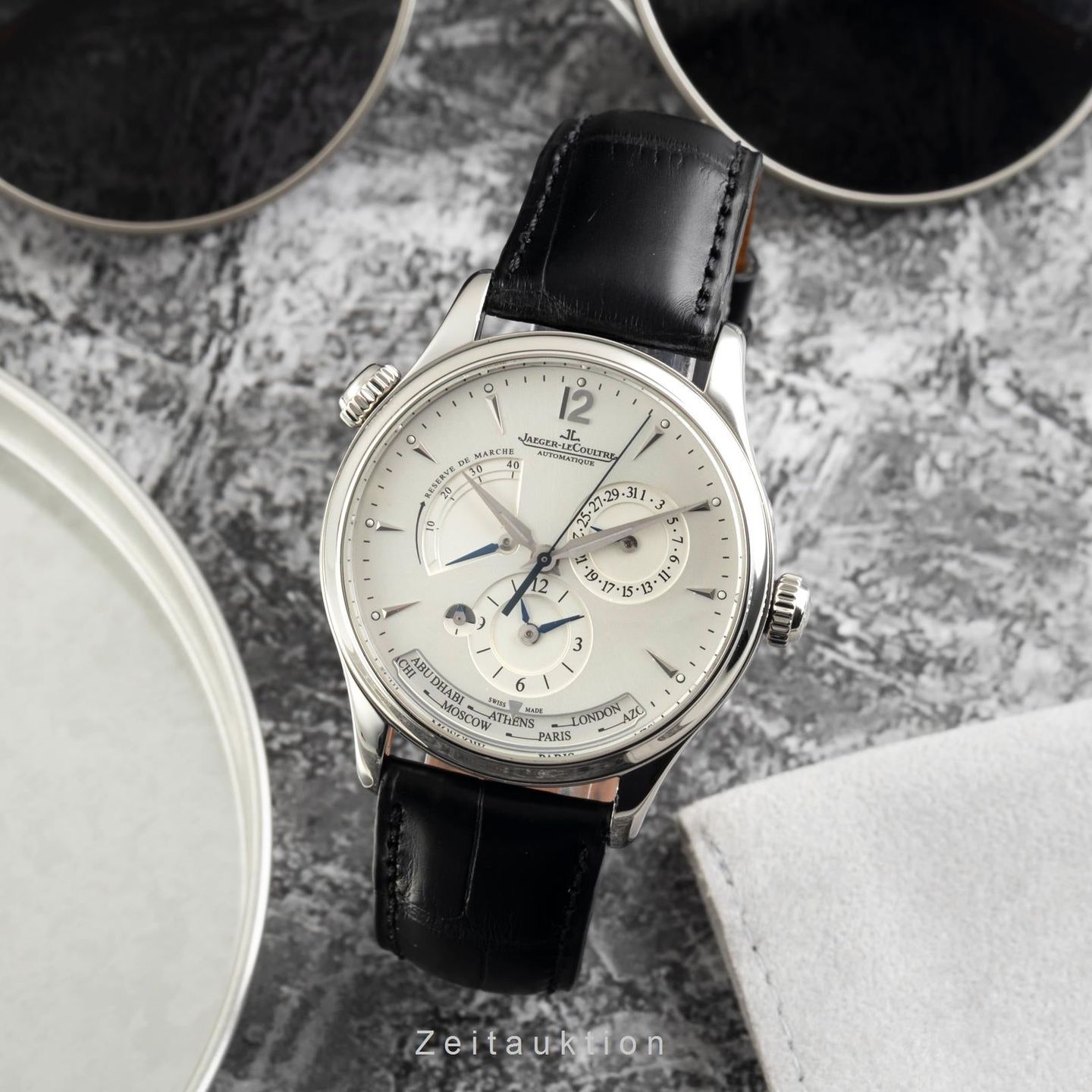 Jaeger-LeCoultre Master Geographic Q1428421 (Unknown (random serial)) - Silver dial 39 mm Steel case (3/8)
