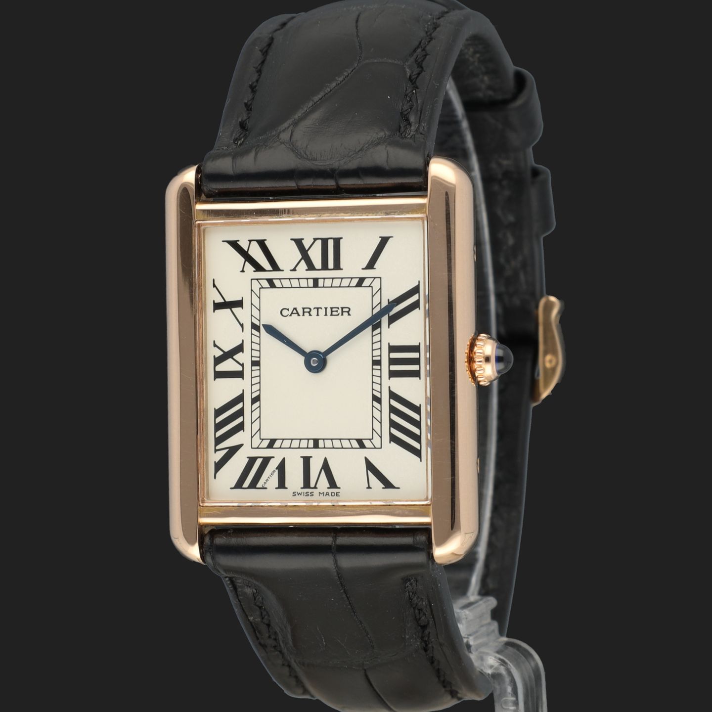 Cartier Tank Solo W5200025 (2016) - Silver dial 35 mm Rose Gold case (1/8)