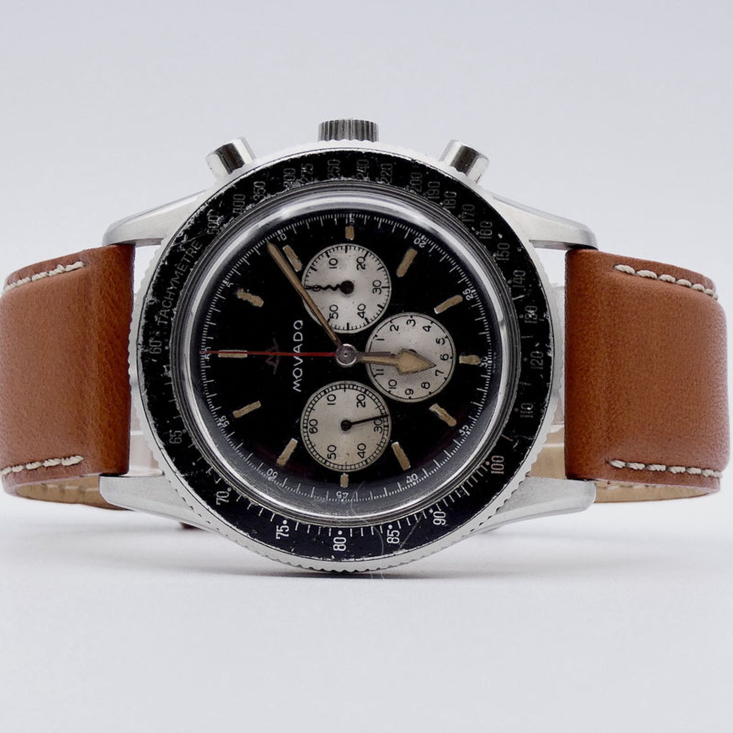 Movado Vintage 95.704.542 (1967) - Black dial 40 mm Steel case (1/6)