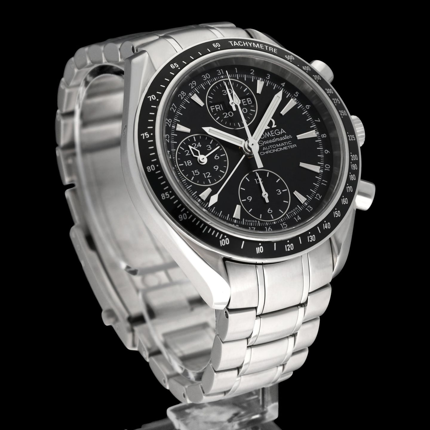 Omega Speedmaster Day Date 3220.50.00 (2007) - Black dial 40 mm Steel case (4/8)