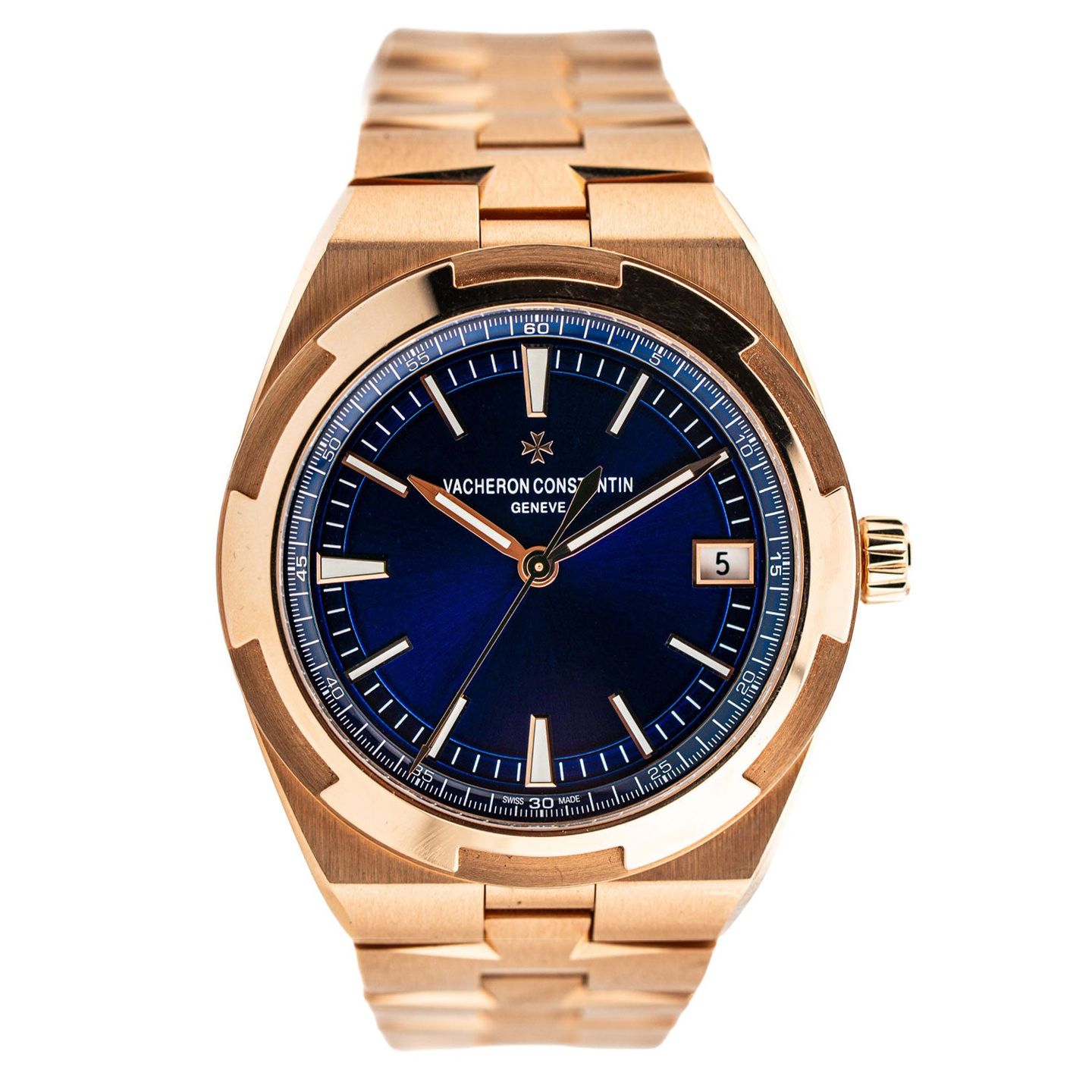 Vacheron Constantin Overseas 4500V/110R-B705 (2021) - Blauw wijzerplaat 42mm Roségoud (1/2)