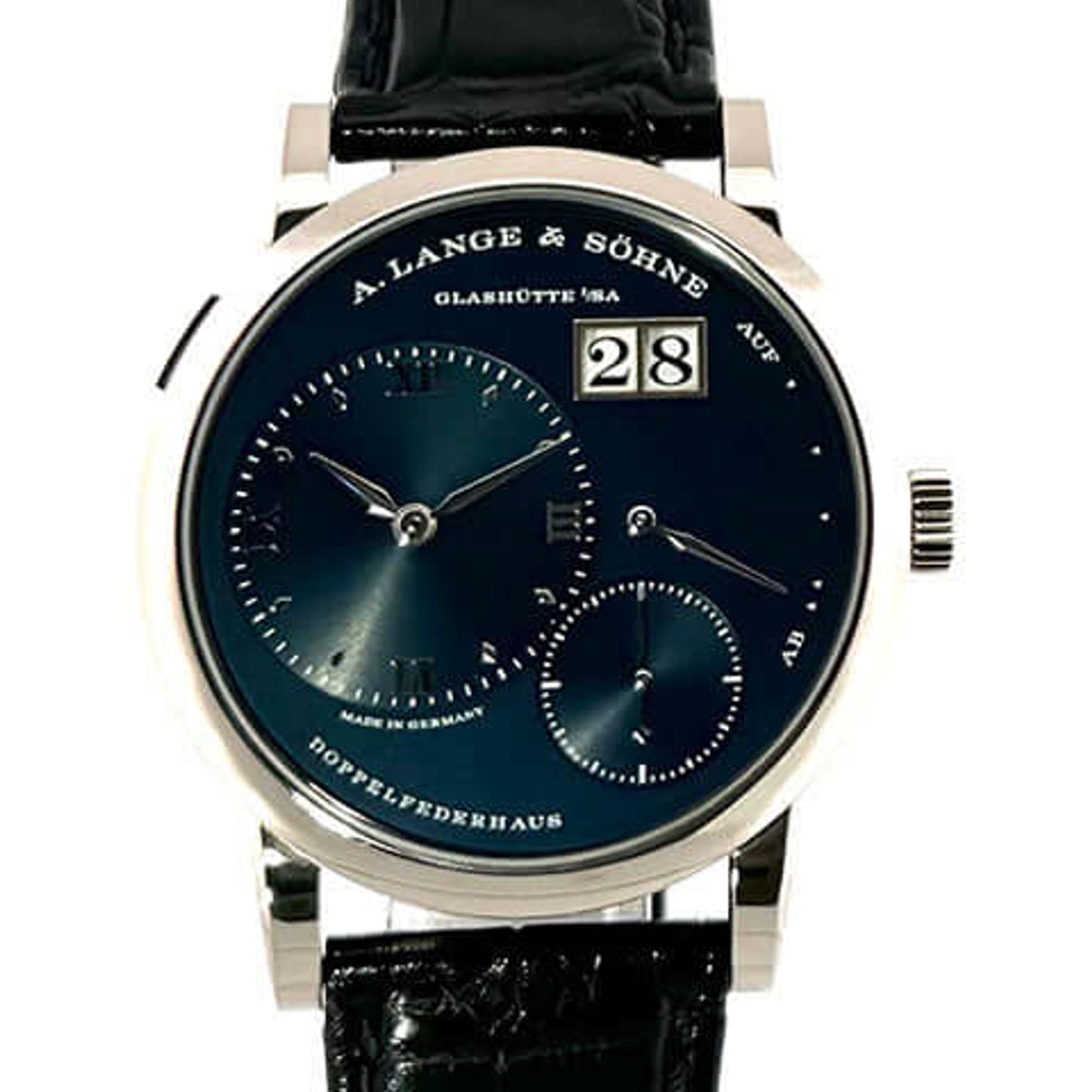 A. Lange & Söhne Lange 1 191.028 (2018) - Blauw wijzerplaat 39mm Witgoud (1/8)