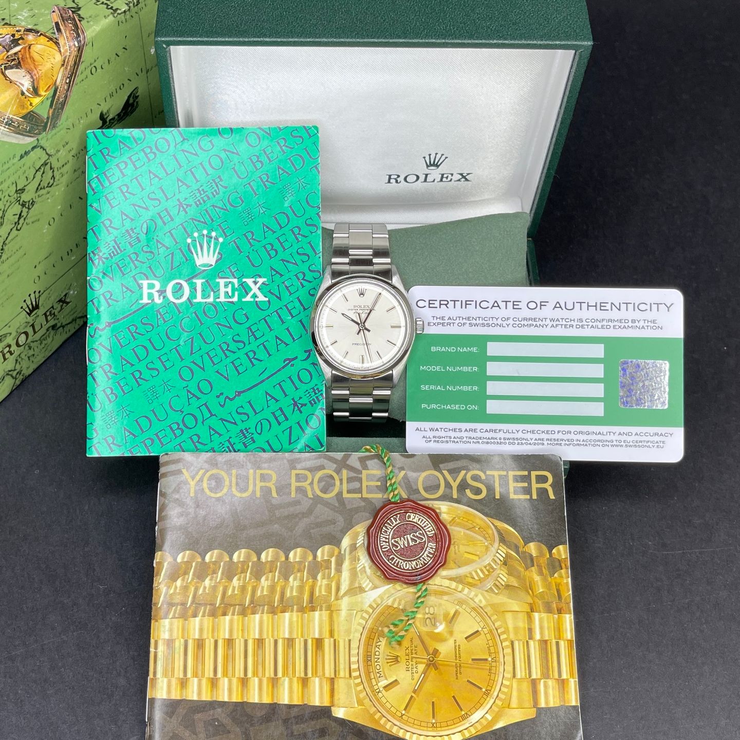 Rolex Air-King 5500 (1986) - 34mm Staal (2/7)