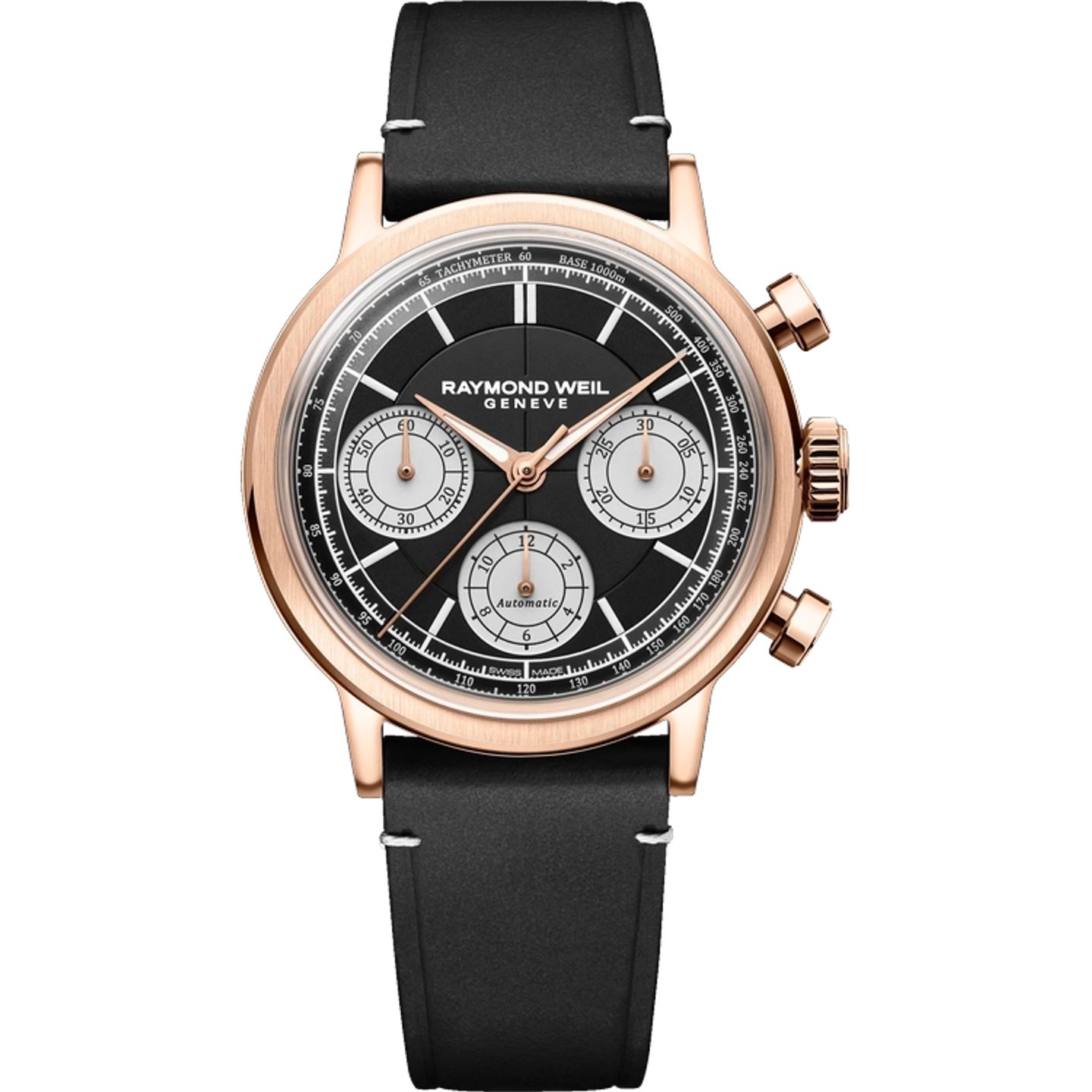 Raymond Weil Millesime 7765-PC5-20631 (2026) - Zwart wijzerplaat 39mm Staal (1/1)