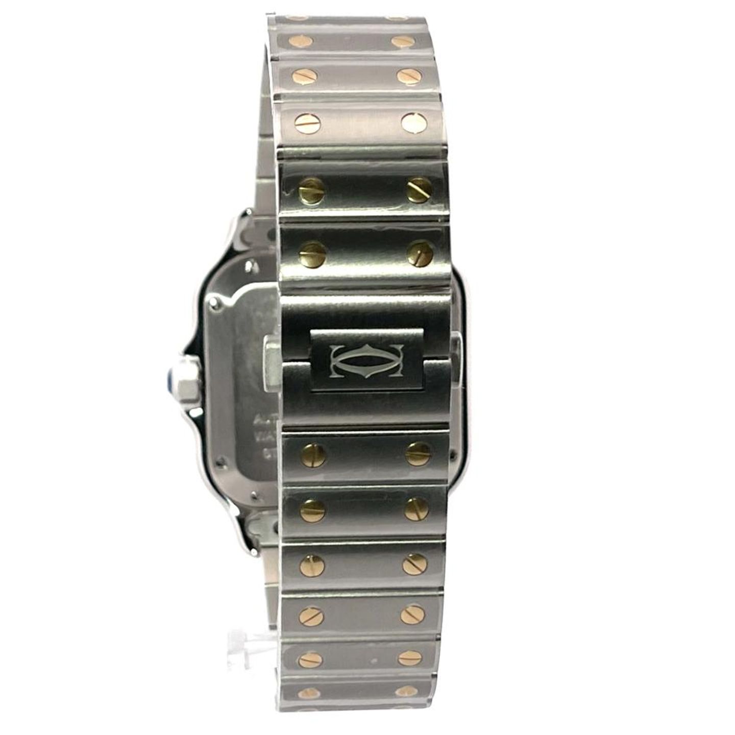 Cartier Santos W2SA0016 (2024) - Silver dial 35 mm Gold/Steel case (8/8)