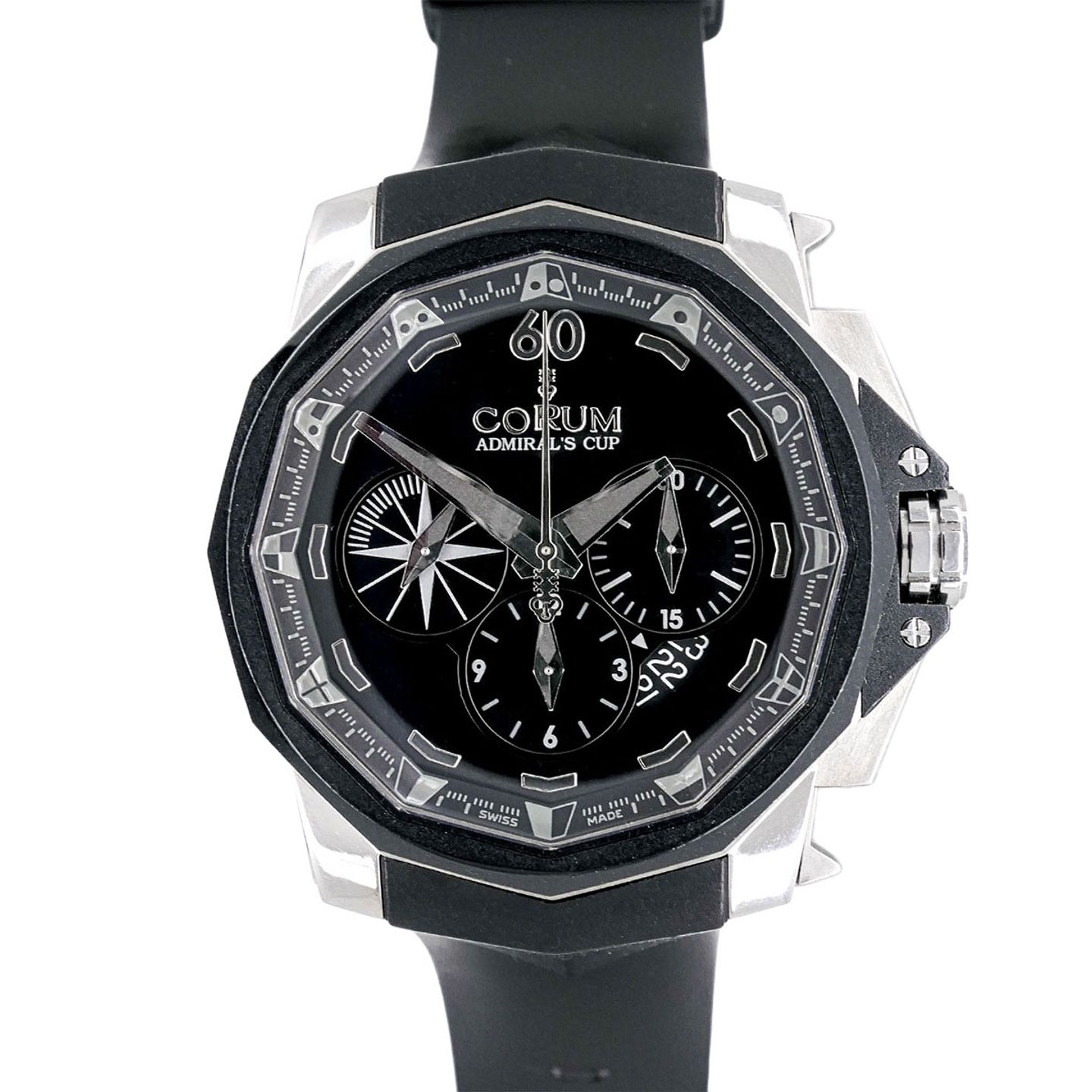 Corum Admiral's Cup Challenger 753.935.06/0371 AN52 (2009) - Black dial 49 mm Titanium case (1/6)