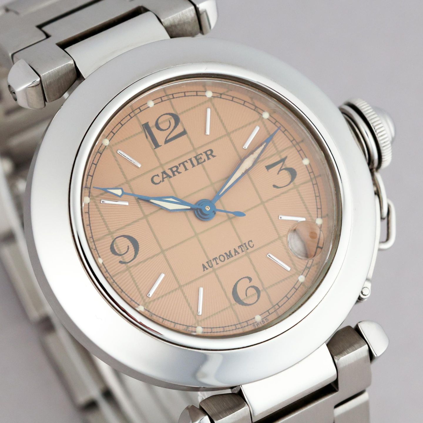 Cartier Pasha C 2324 (Unknown (random serial)) - White dial 35 mm Steel case (3/8)