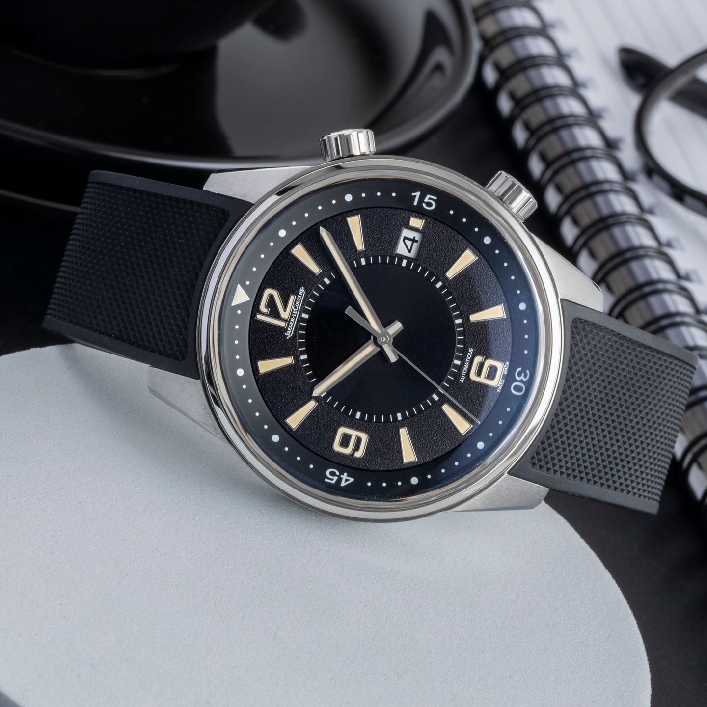 Jaeger-LeCoultre Polaris Q9068670 (Unknown (random serial)) - Black dial 41 mm Steel case (2/8)