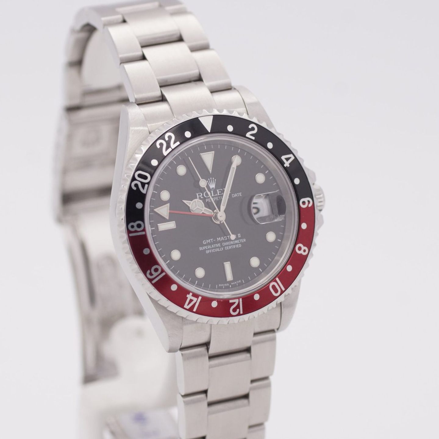 Rolex GMT-Master II 16710 (2004) - Zwart wijzerplaat 40mm Staal (3/8)