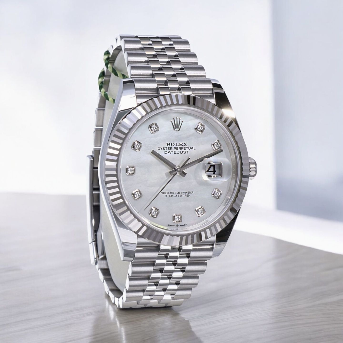 Rolex Datejust 41 126334 (2023) - Parelmoer wijzerplaat 41mm Staal (3/7)