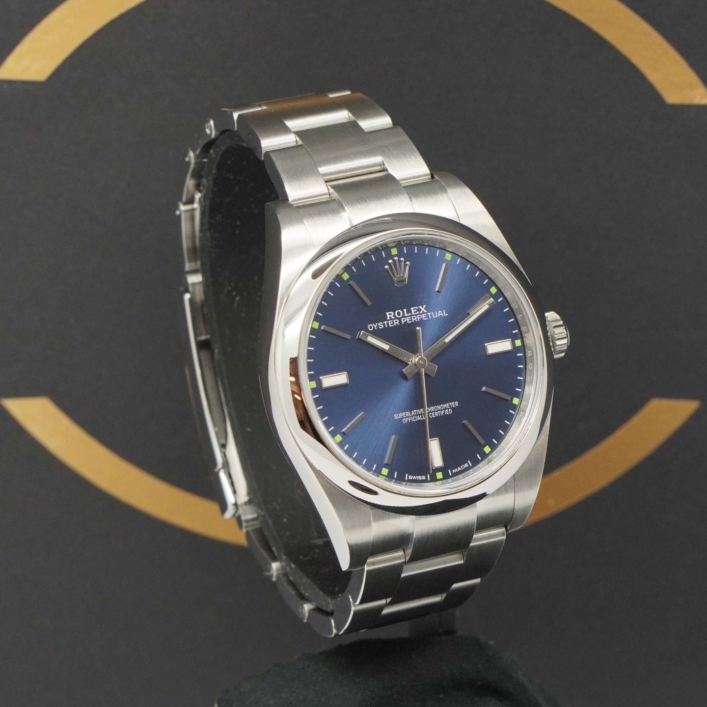 Rolex Oyster Perpetual 39 114300 (2017) - Blue dial 39 mm Steel case (3/6)