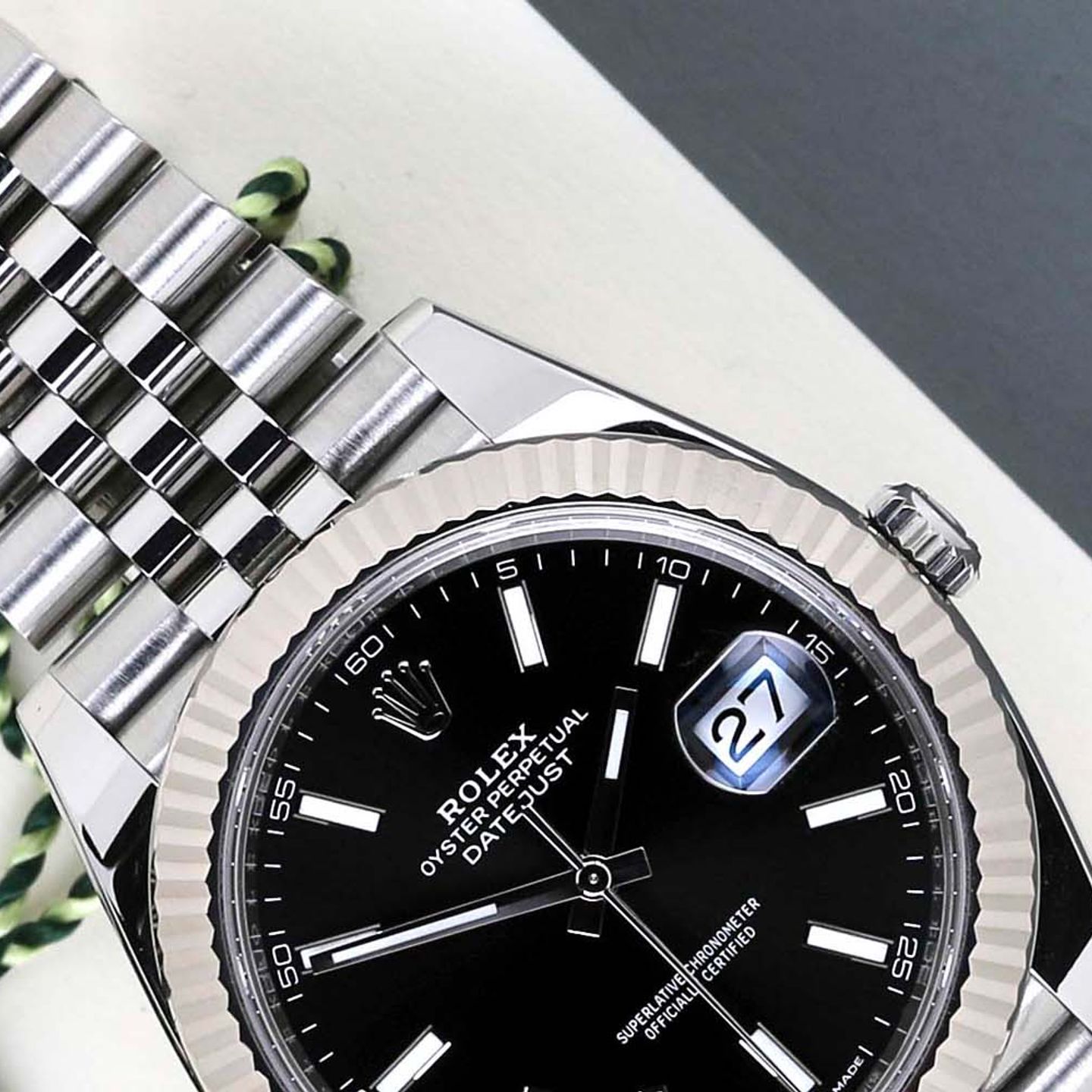 Rolex Datejust 41 126334 (2024) - Zwart wijzerplaat 41mm Staal (3/8)