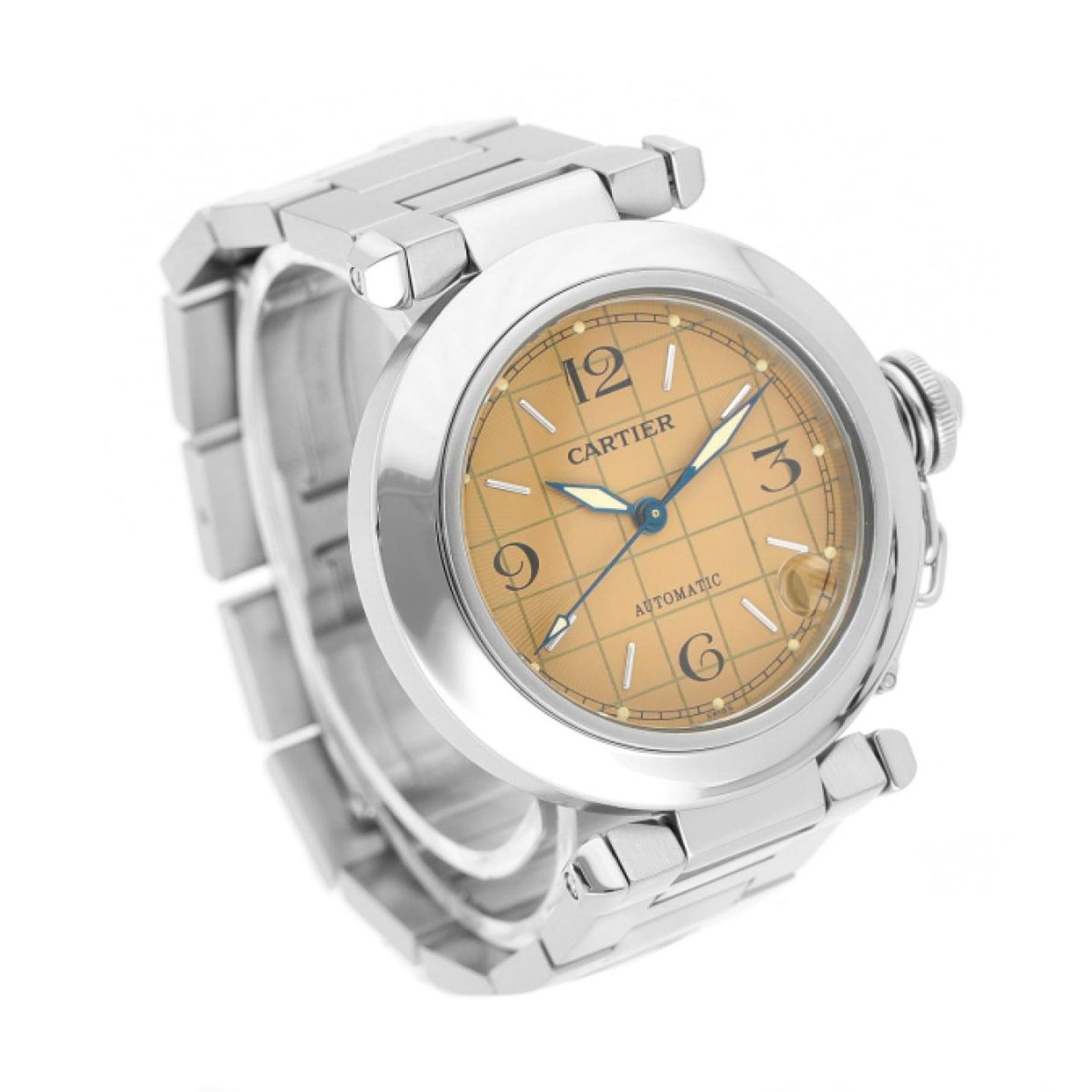 Cartier Pasha C 2324 (Unknown (random serial)) - White dial 35 mm Steel case (3/4)