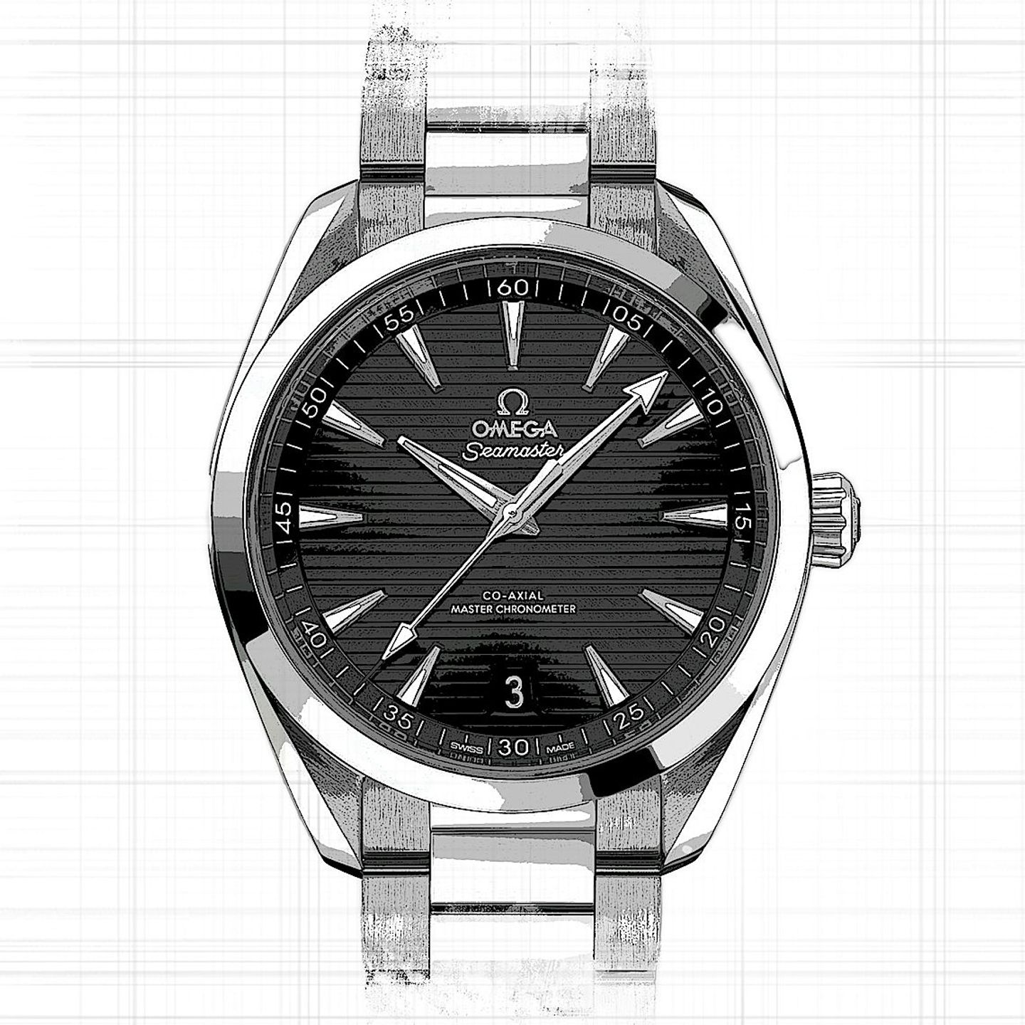 Omega Seamaster Aqua Terra 220.10.41.21.01.001 (2025) - Black dial 41 mm Steel case (1/2)