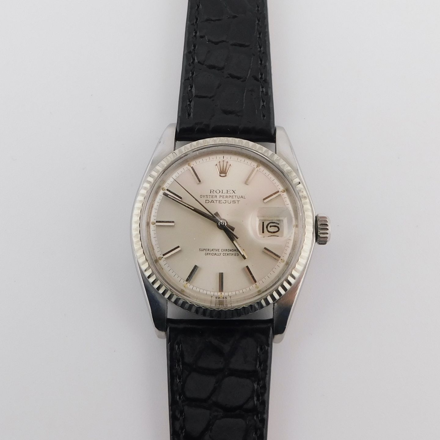 Rolex Datejust 1601 (1972) - Zilver wijzerplaat 36mm Staal (2/4)