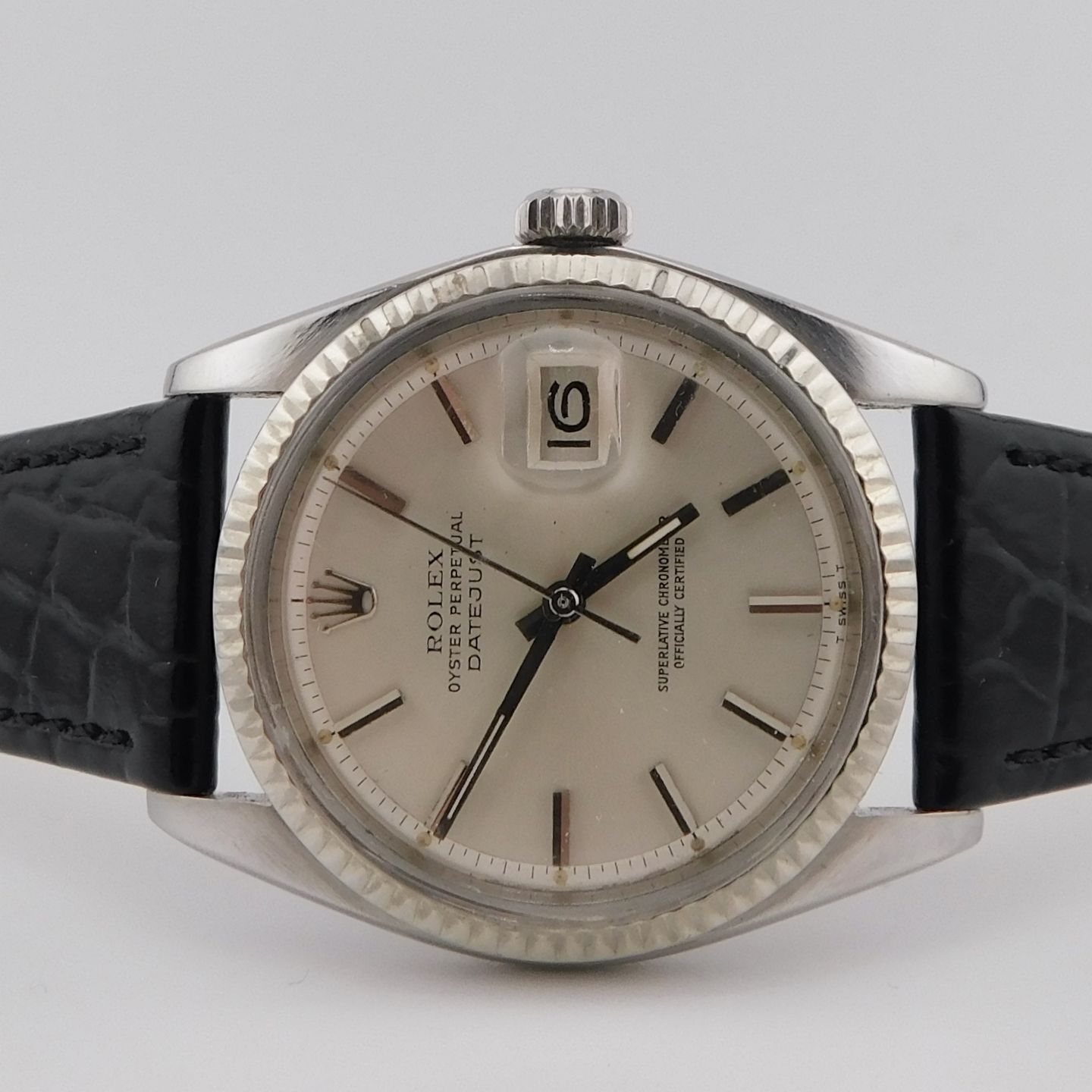 Rolex Datejust 1601 (1972) - Zilver wijzerplaat 36mm Staal (3/4)