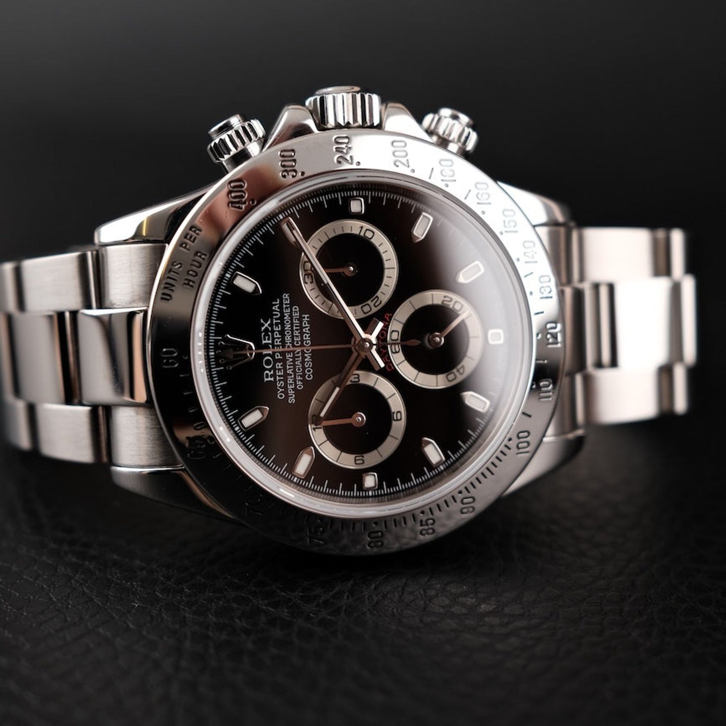 Rolex Daytona 116520 (2000) - Zwart wijzerplaat 40mm Staal (2/8)