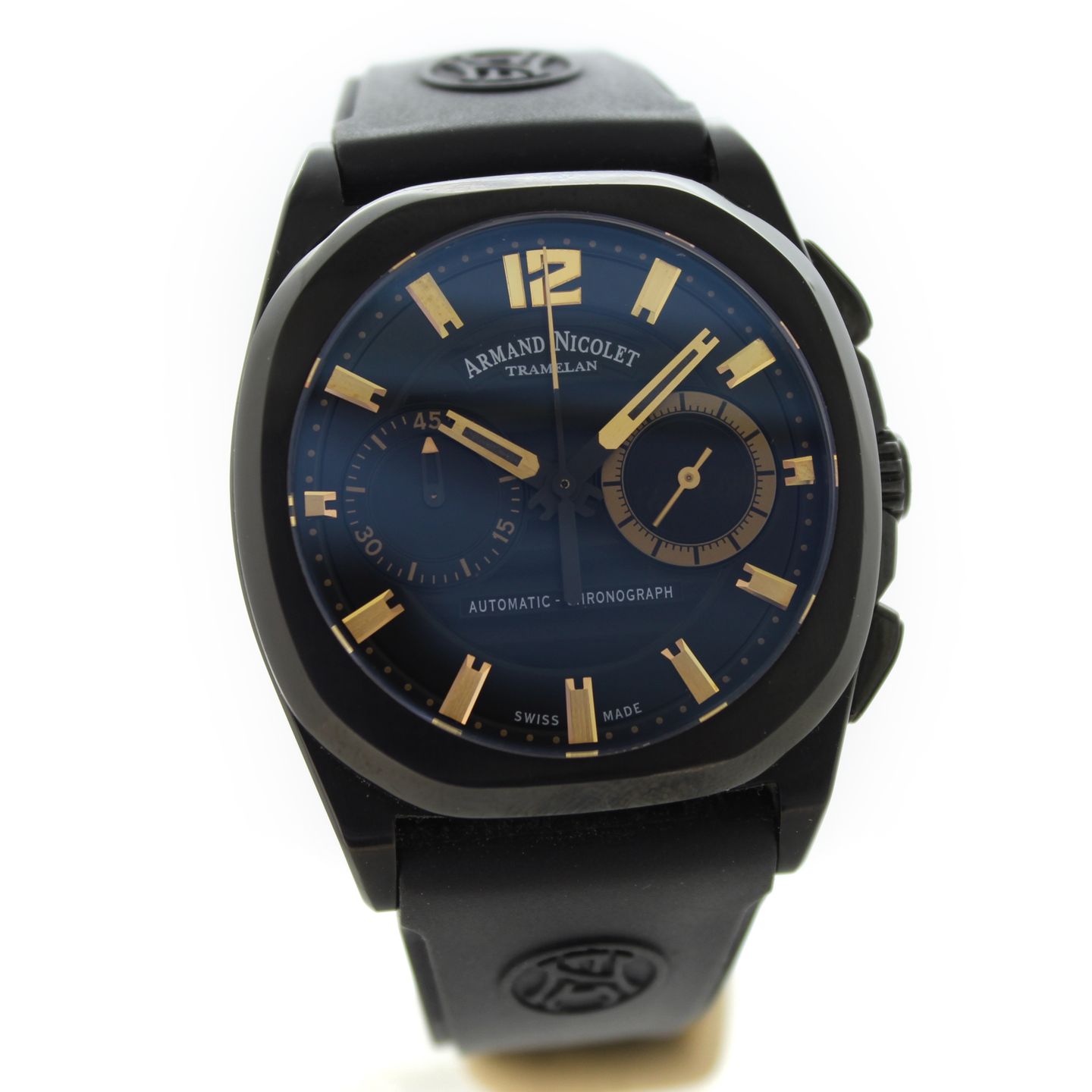 Armand Nicolet J09 A654AQN-NC-GG4710N (2020) - Zwart wijzerplaat 41mm Staal (5/7)