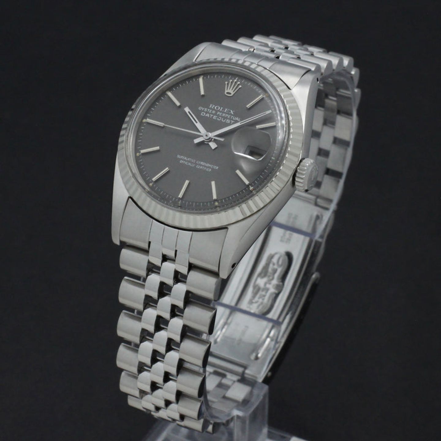 Rolex Datejust 1601 (1970) - Grey dial 36 mm Steel case (10/14)